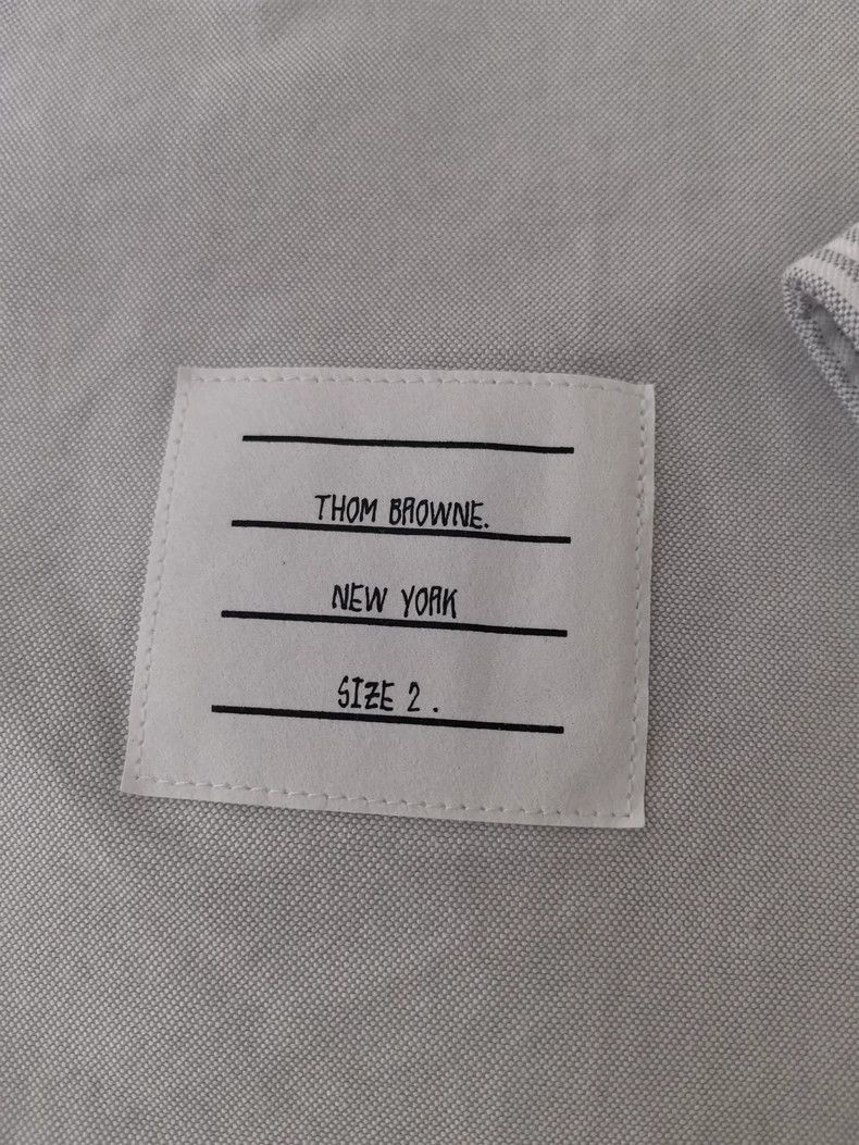 Thom Browne Thom Browne size2 Shirt, front short and back long style Size US M / EU 48-50 / 2 - 2 Thumbnail