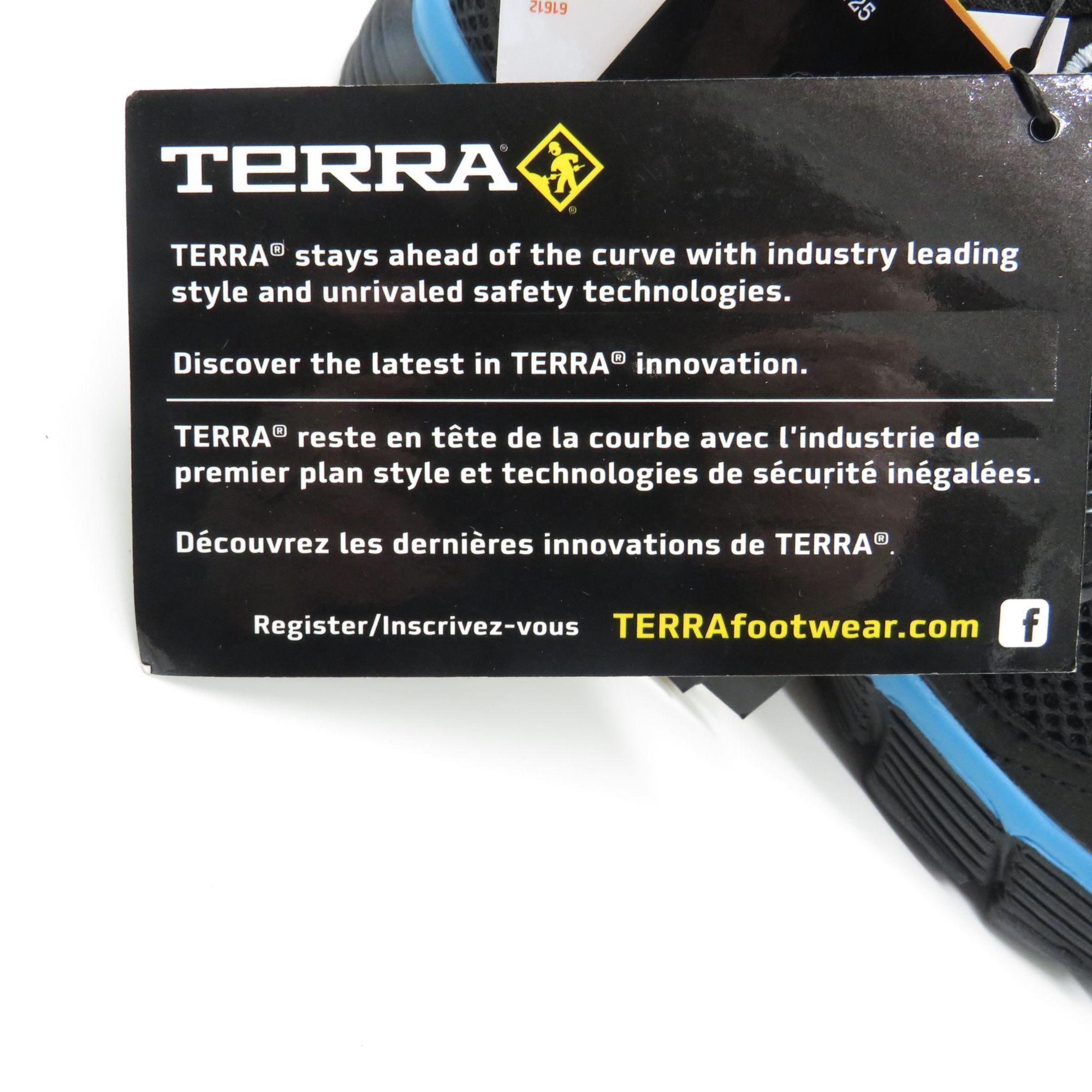 Other Terra Womens Black Blue Mesh Lace-Up Safety Shoes Slip-Resis Size US 8 / IT 38 - 4 Thumbnail
