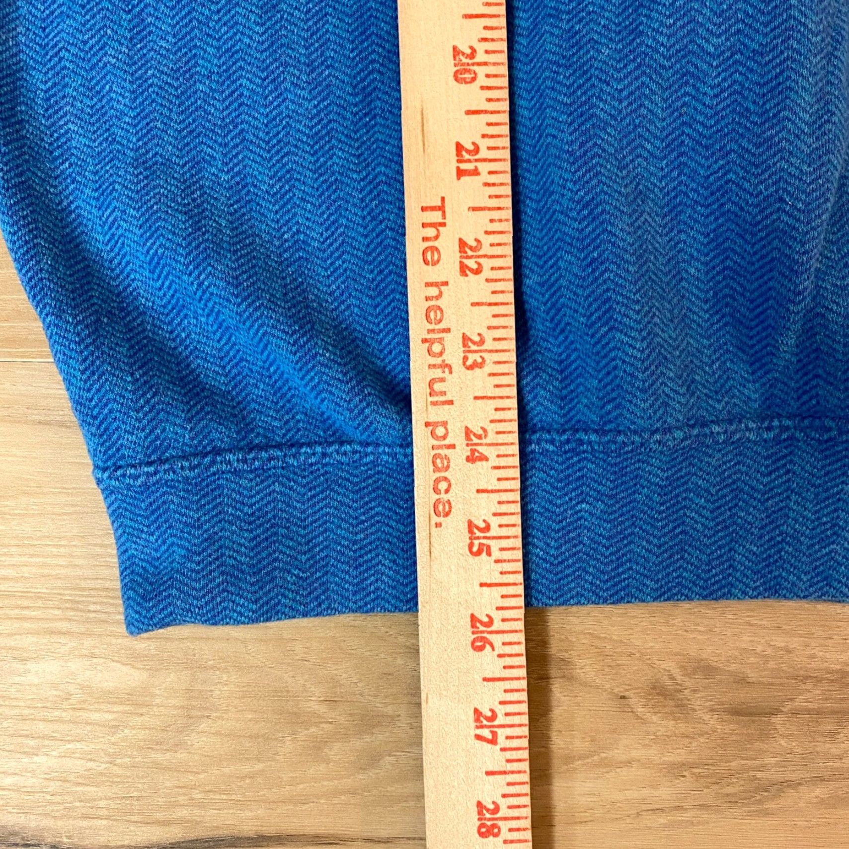 Vintage Straight Down Mens Small Herringbone Blue 1/4 Zip Mock Neck Cotton Sweater Pullover S Regular Knit Vintage No 50s? Size US S / EU 44-46 / 1 - 7 Thumbnail