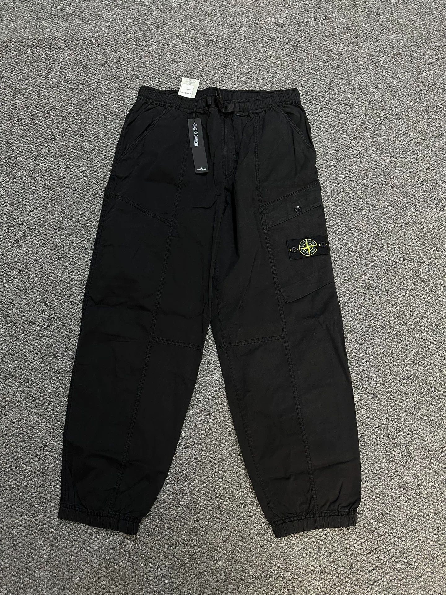 Stone Island black cargo pants by stone island Size US 34 / EU 50 - 1 Thumbnail