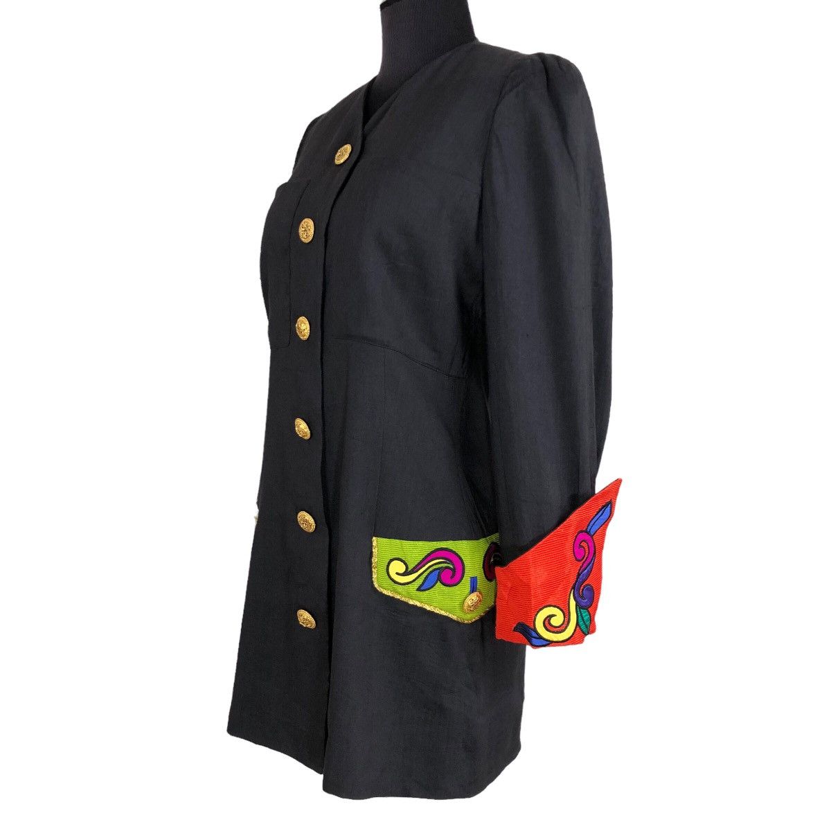Versace Vintage Gianni Versace Couture 1991 S/S Baroque Cuff Blazer Size S / US 4 / IT 40 - 18 Thumbnail