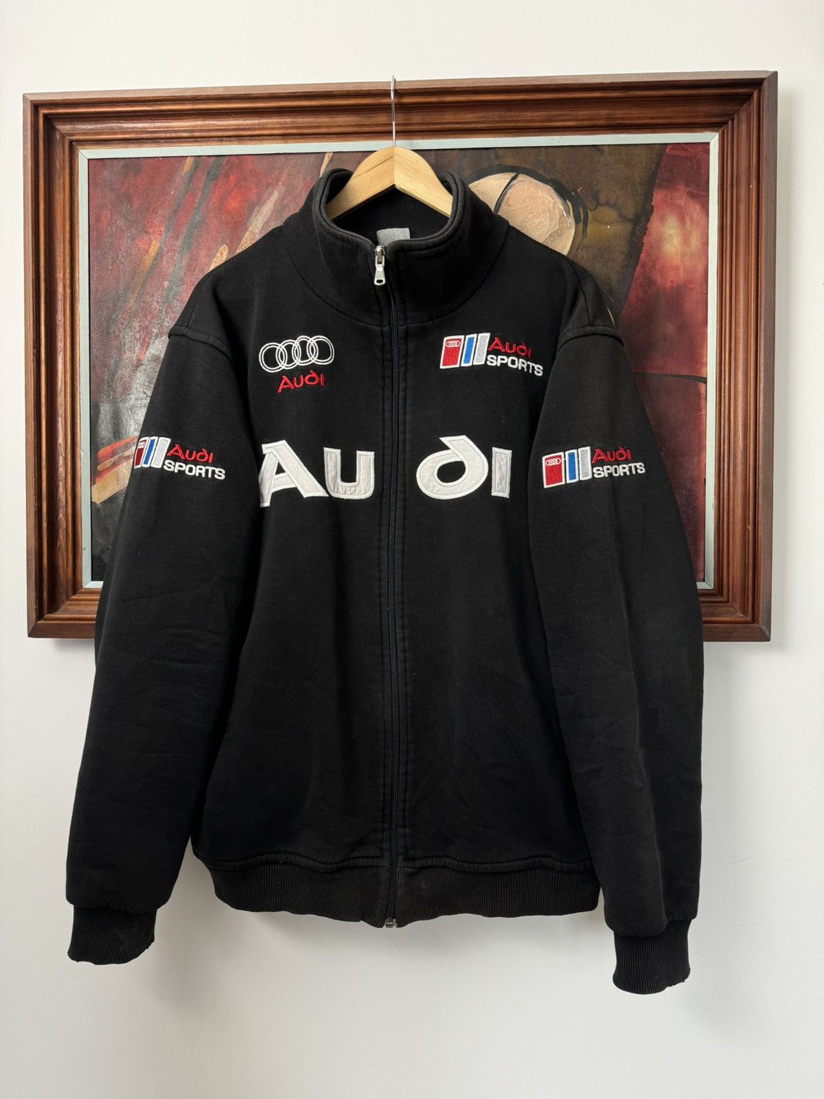 Vintage Vintage Oversize Audi Racing Hype Zip Sweatshirt Rare Y2k Size US XL / EU 56 / 4 - 1 Thumbnail