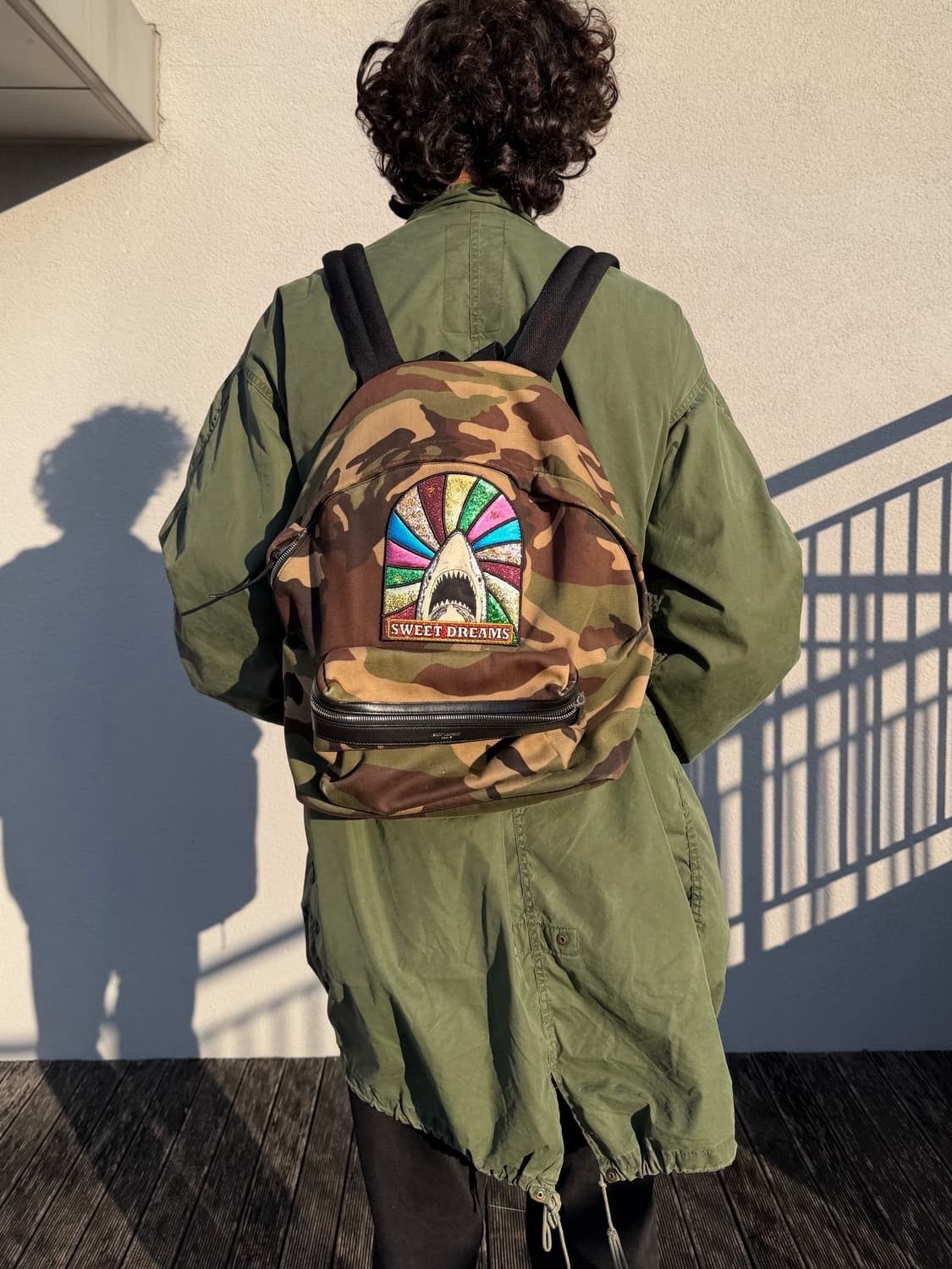 Saint Laurent Paris Saint Laurent Camouflage Shark Backpack Size ONE SIZE - 3 Thumbnail
