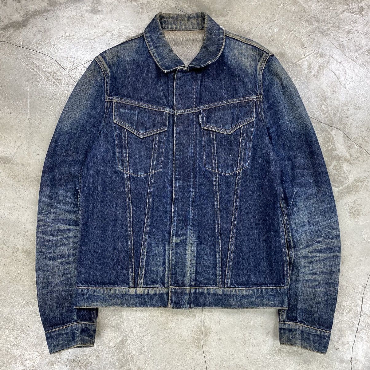 Attachment (SAMPLE) by Kazuyuki Kumagai Blue Faded Denim Jacket Size US M / EU 48-50 / 2 - 1 Thumbnail