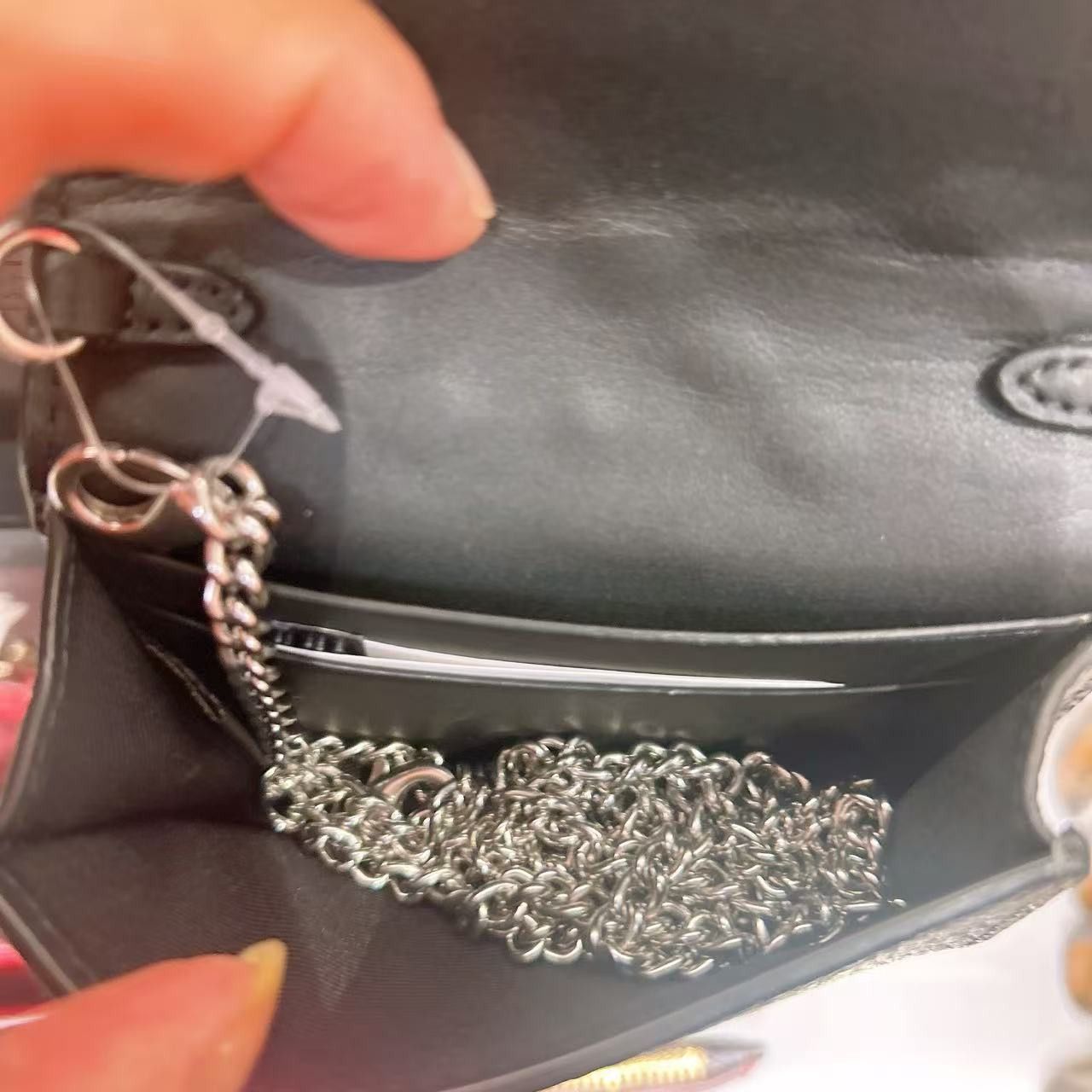 Coach Mini Wallet On A Chain With Rivets CCI80 Size ONE SIZE - 5 Thumbnail