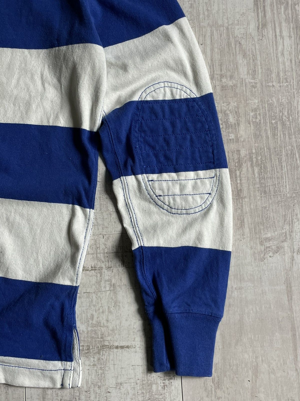 Polo Ralph Lauren × Vintage Vintage Polo Ralph Lauren Striped Rugby Long Sleeve RARE Size US M / EU 48-50 / 2 - 5 Thumbnail
