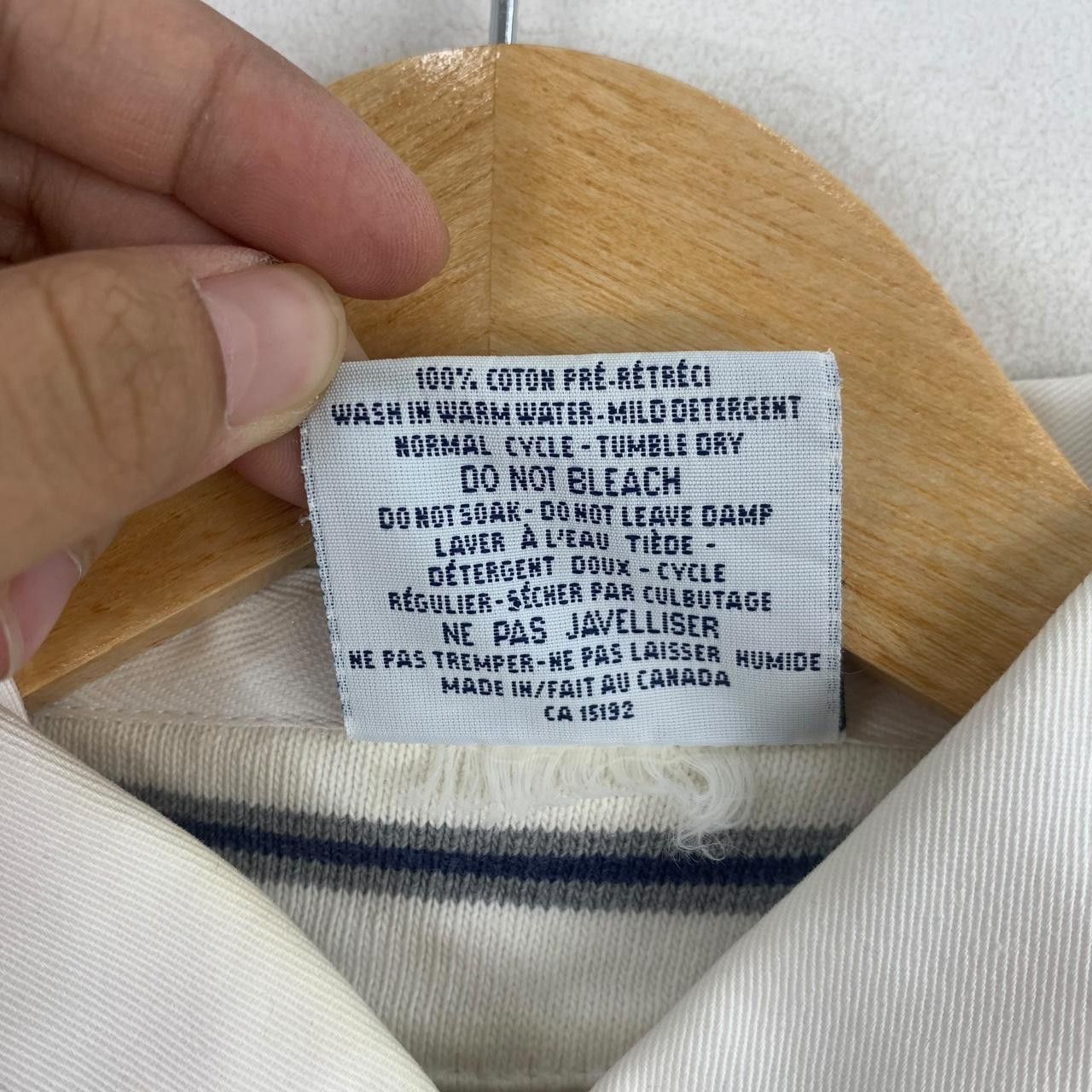 Vintage Vintage BARBARIAN RUGBY WEAR White Jersey Polo Tee Shirt Size US S / EU 44-46 / 1 - 6 Thumbnail