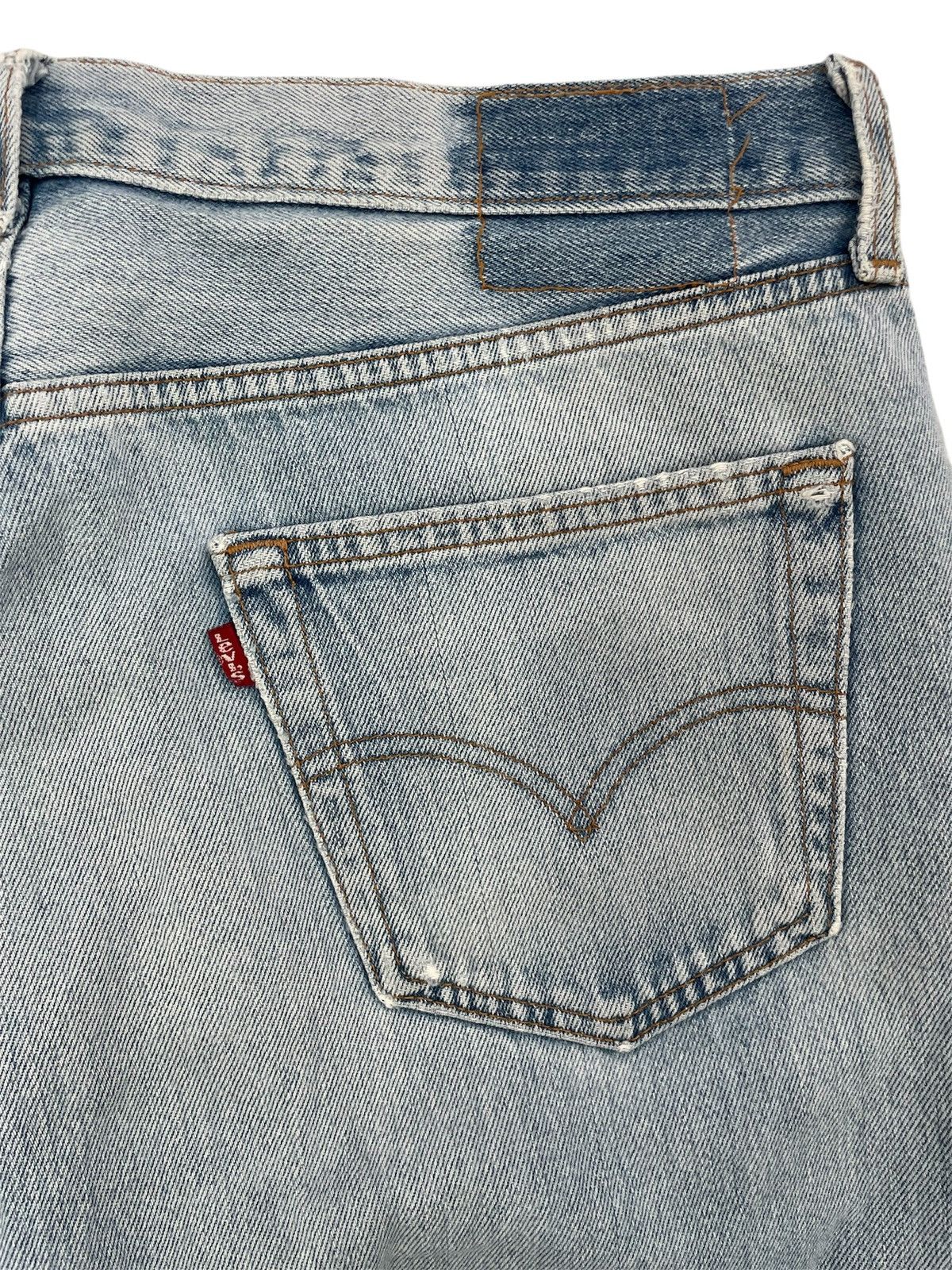 Levi's × Vintage Vintage 90s Levis 501 Grunge Thrashed Jeans Size US 36 / EU 52 - 7 Thumbnail