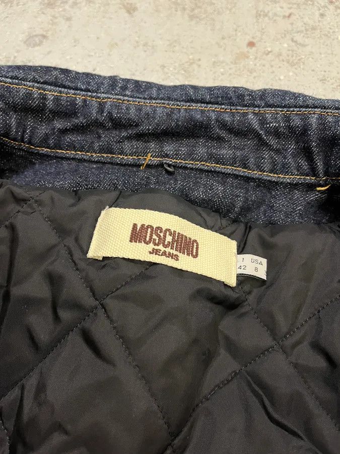Moschino 2000s Moschino Cargo Navy Brut Denim Jacket Size M / US 6-8 / IT 42-44 - 9 Thumbnail
