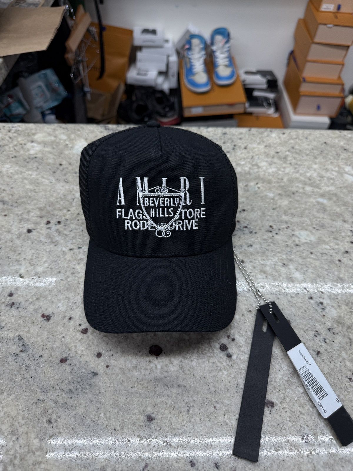 Amiri Amiri Beverly Hills Black Trucker Hat Size ONE SIZE - 1 Thumbnail