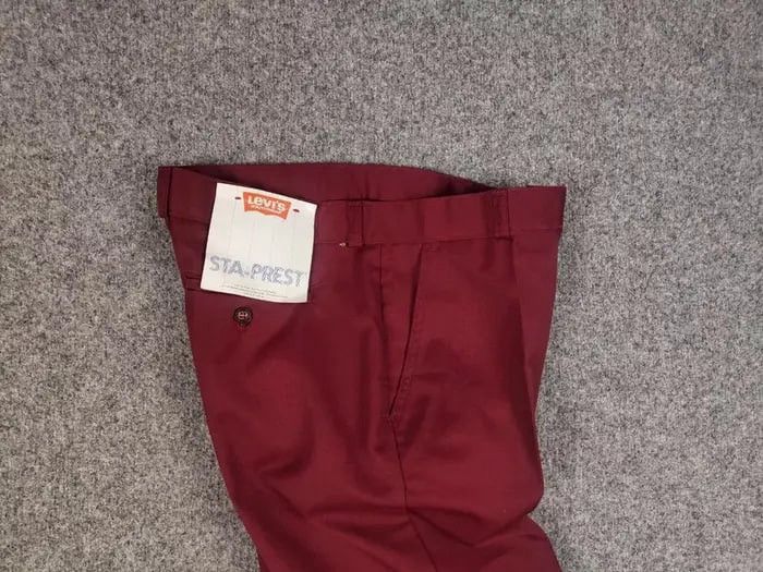 Levi's Vintage 80's Levis Sta Prest 711 Classic Trouser Pants Size US 32 / EU 48 - 12 Thumbnail