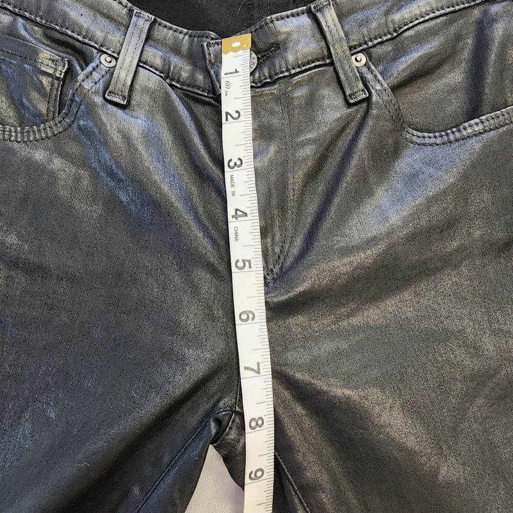 AG Adriano Goldschmied AG Women's Metallic Black Super Skinny Ankle Leggings Pants Size 26" / US 2 / IT 38 - 9 Thumbnail