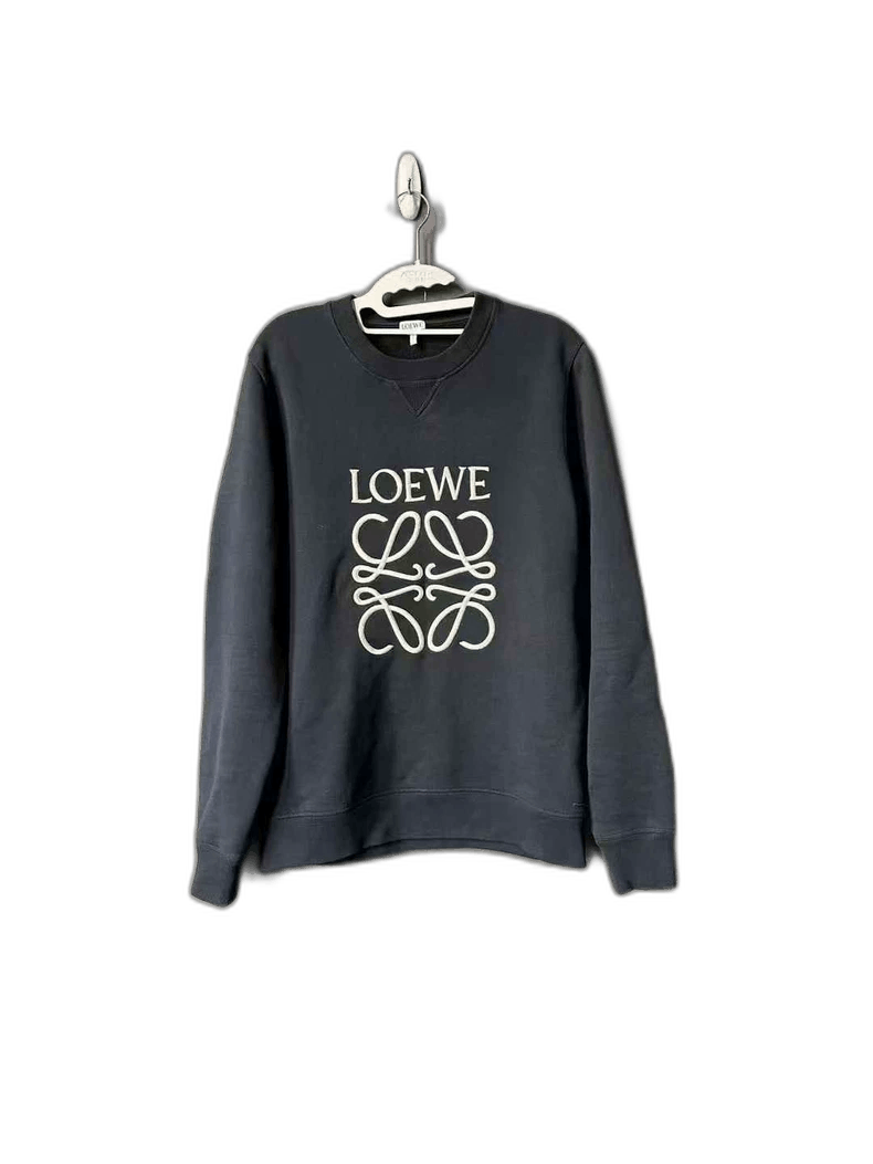 LOEWE Logo-Embroidered Cotton-Jersey Sweatshirt for Men | MR
