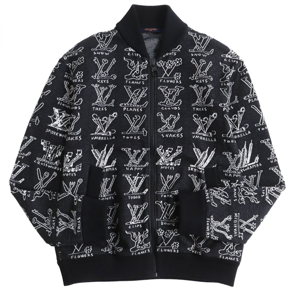 Louis Vuitton Authenticated Windbreaker Poncho Black Monogram Logo