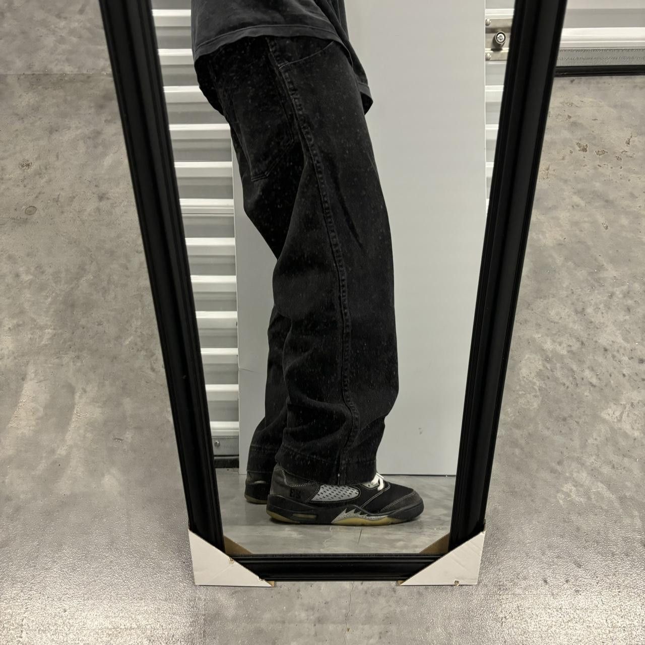 Japanese Brand × Vintage Crazy Vintage Y2K/2000s Grunge Solid Black Essential Denim Jeans! Size US 35 - 2 Thumbnail