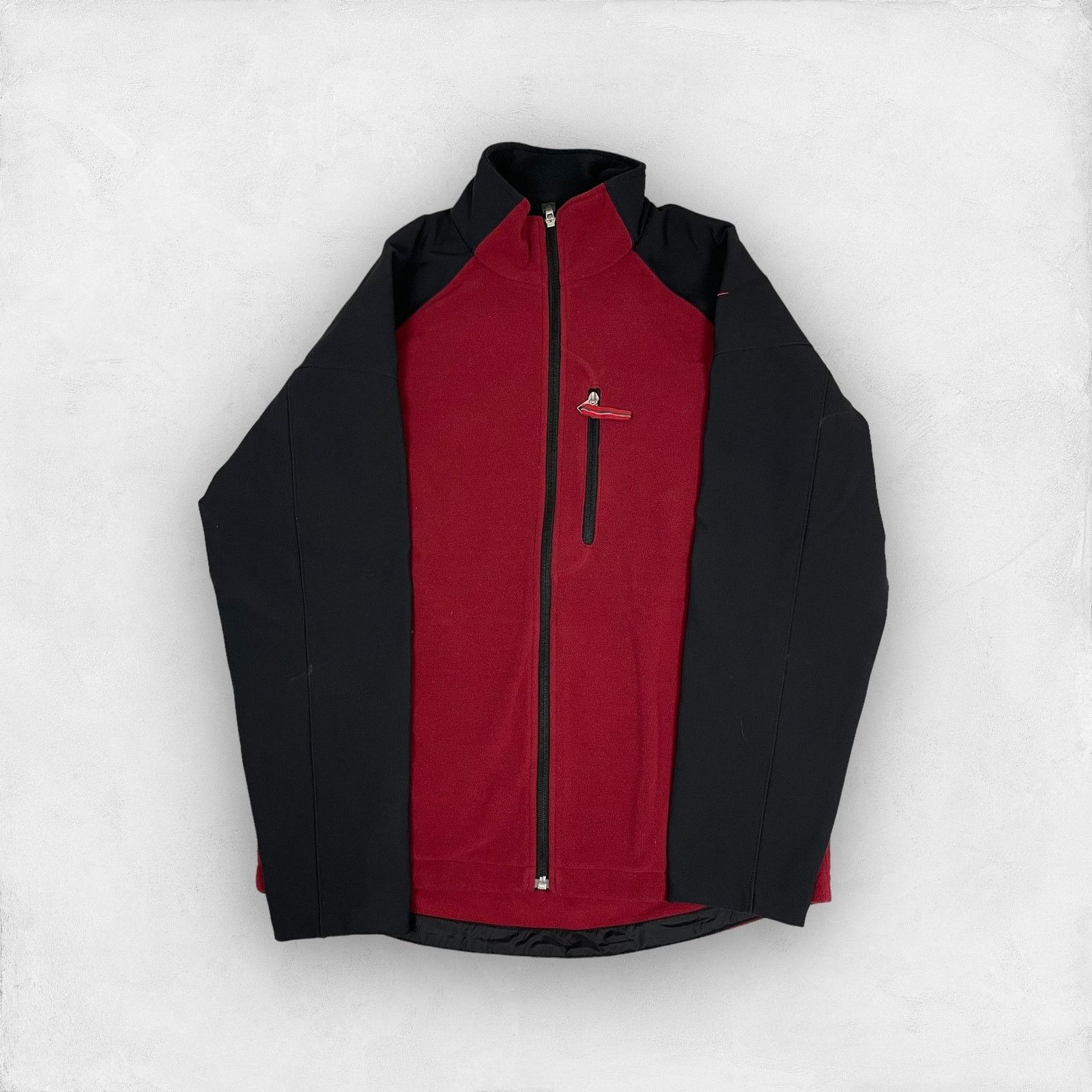 Nike × Nike ACG × Vintage Nike ACG Men's Red Black Polyester Full Zip Fleece Jacket M Size US M / EU 48-50 / 2 - 1 Thumbnail