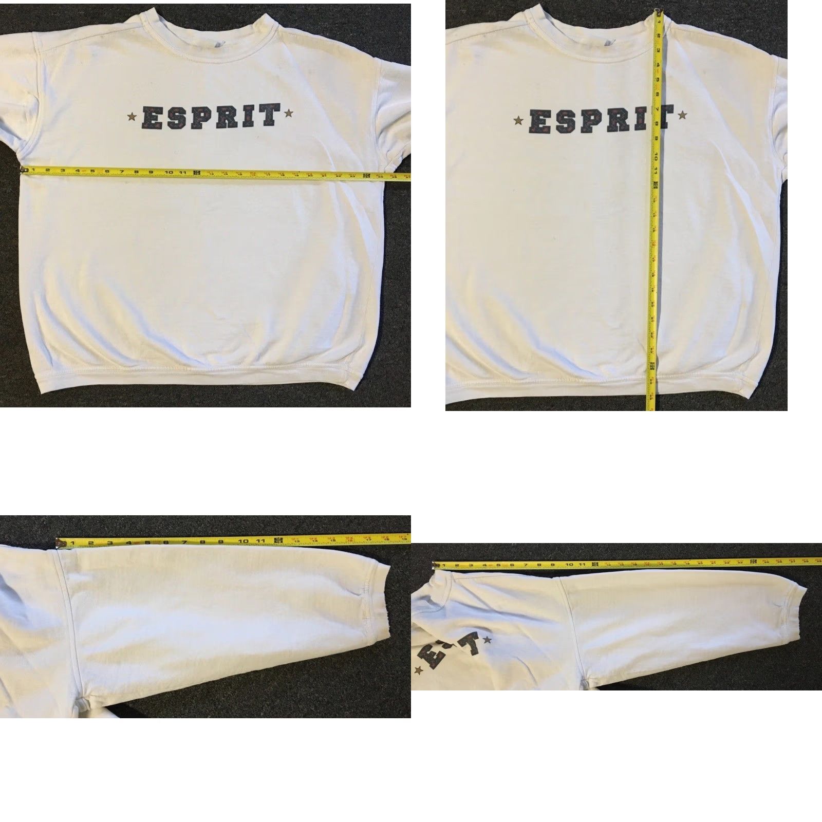 Quiksilver Vtg 90s Esprit Faded Distress Boxy Sweatshirt L Grunge Skate Surf Gotcha OP 80s Size US L / EU 52-54 / 3 - 11 Thumbnail
