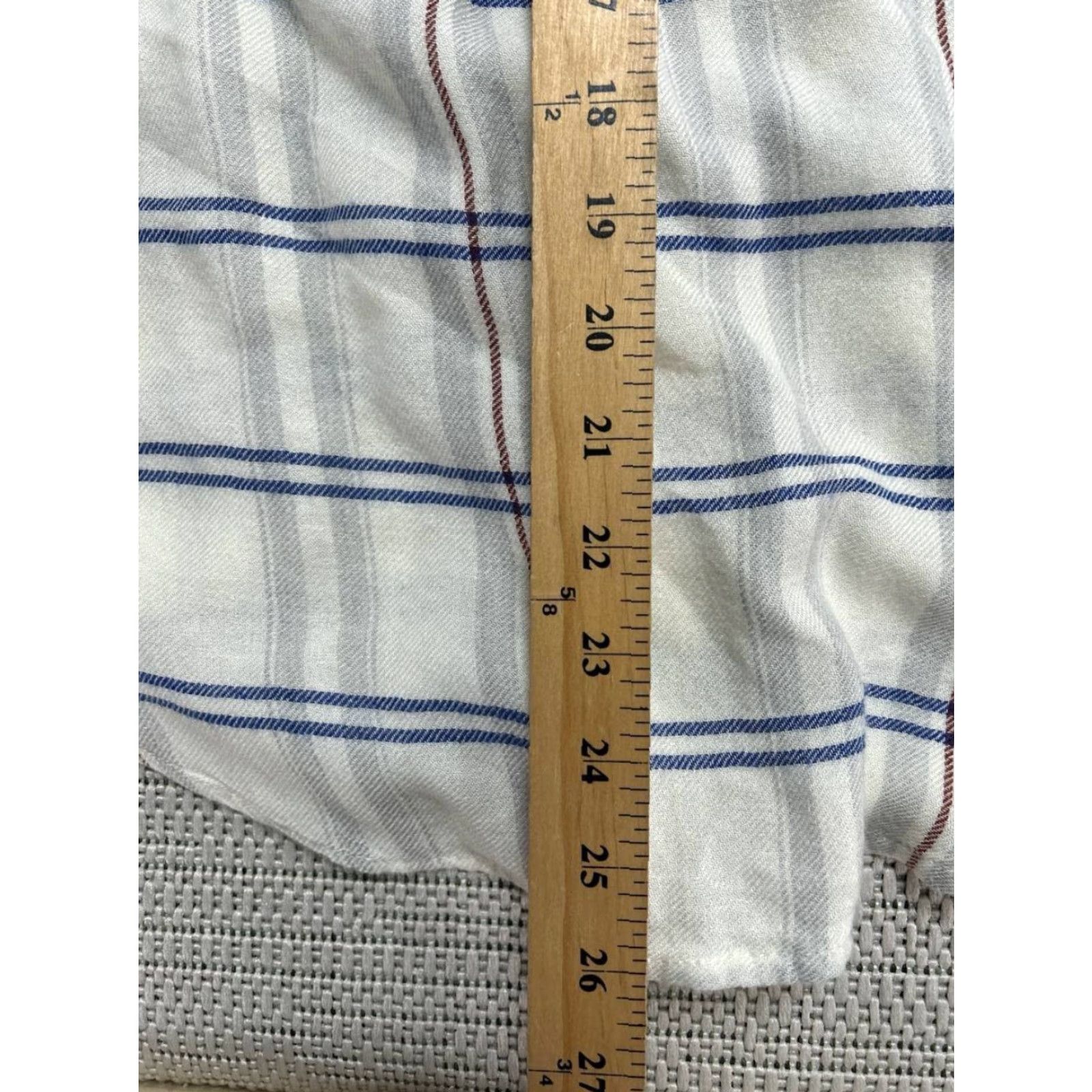 Anthropologie Anthropologie Pilcro Tuxedo Shirt Womens Small White Ruffle Plaid Button Down Size S / US 4 / IT 40 - 7 Thumbnail