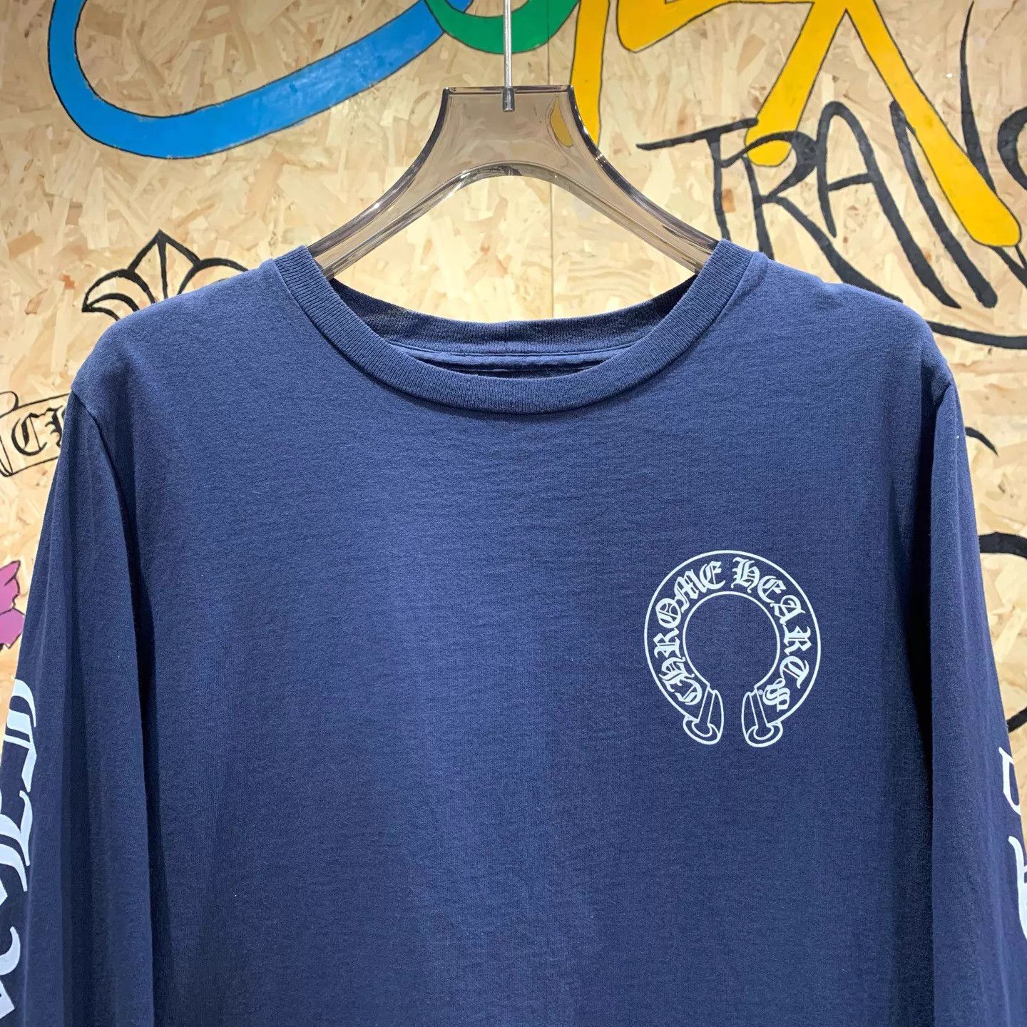 Chrome Hearts Chrome Hearts Navy Mattyboy Graffiti Longsleeve M Size US M / EU 48-50 / 2 - 3 Thumbnail