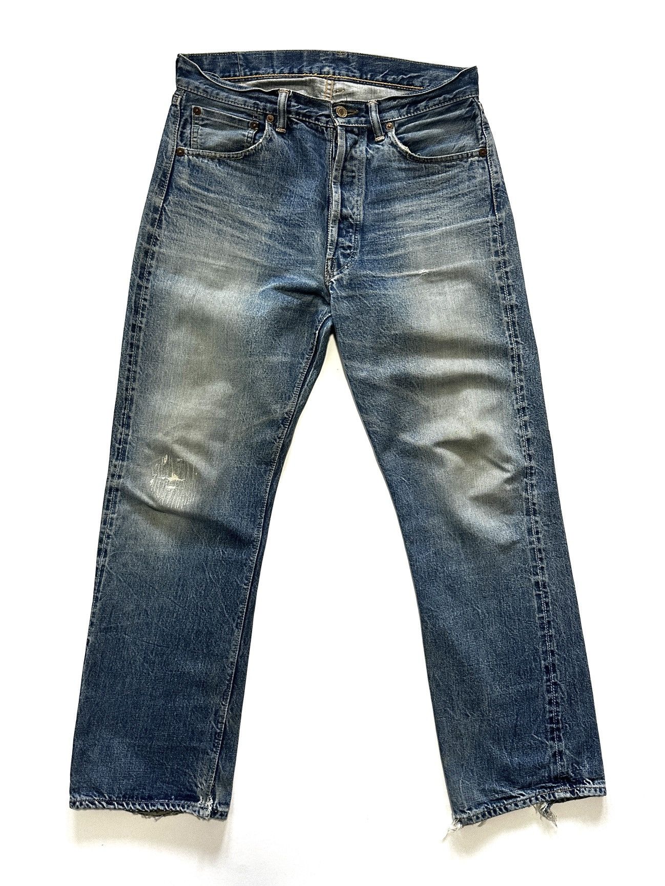 image of Vintage Warehouse & Co Japanese Selvedge Denim Jeans in Blue, Men's (Size 32)