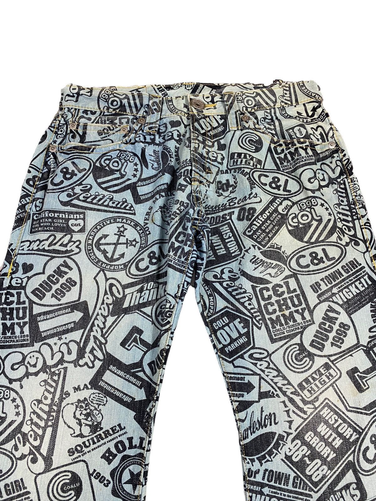 Japanese Brand Japanese brand X co lu co&lu overprint jeans Size US 34 / EU 50 - 11 Thumbnail