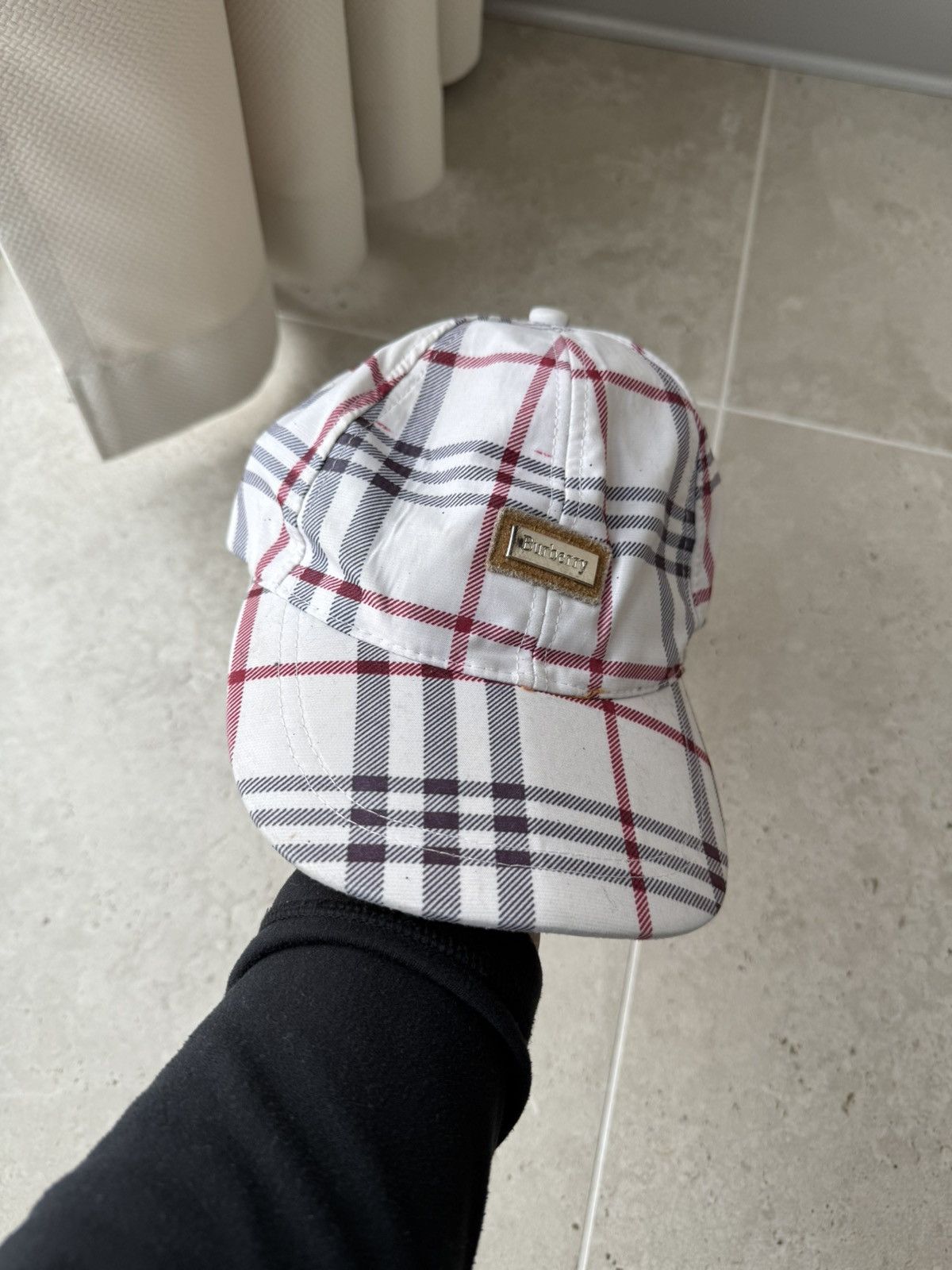 Burberry Authentic Burberry Cap Nova Check Vintage Y2K Hat Size ONE SIZE - 1 Thumbnail