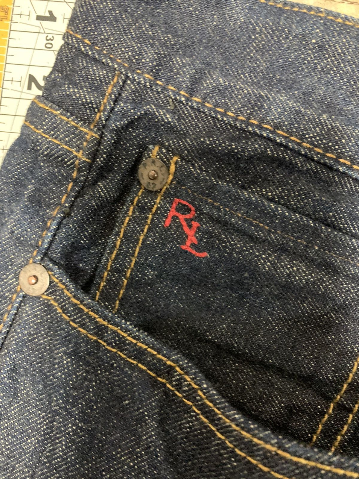 Polo Ralph Lauren Polo Ralph Lauren Selvedge Slim Straight Jeans Size US 33 - 4 Thumbnail