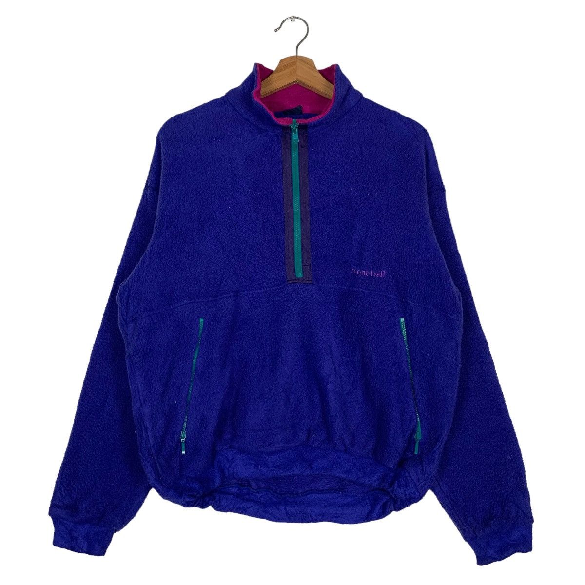 Japanese Brand MONT-BELL Polarplus Half Zip Pullover Fleece Jumper #0008-C1 Size US S / EU 44-46 / 1 - 1 Thumbnail