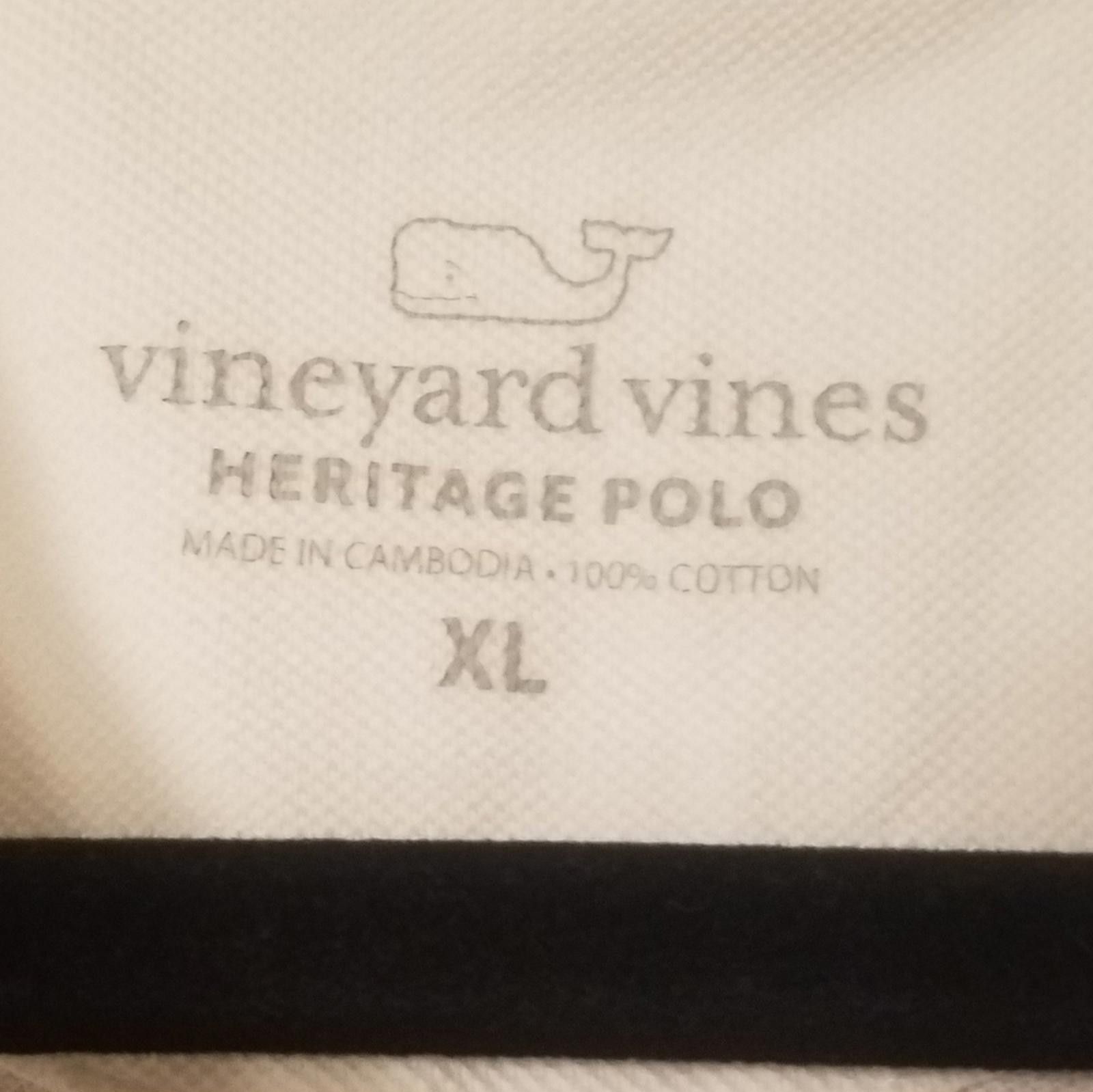 Vineyard Vines Vineyard Vines Classic White Heritage Polo XL Size US XL / EU 56 / 4 - 3 Thumbnail