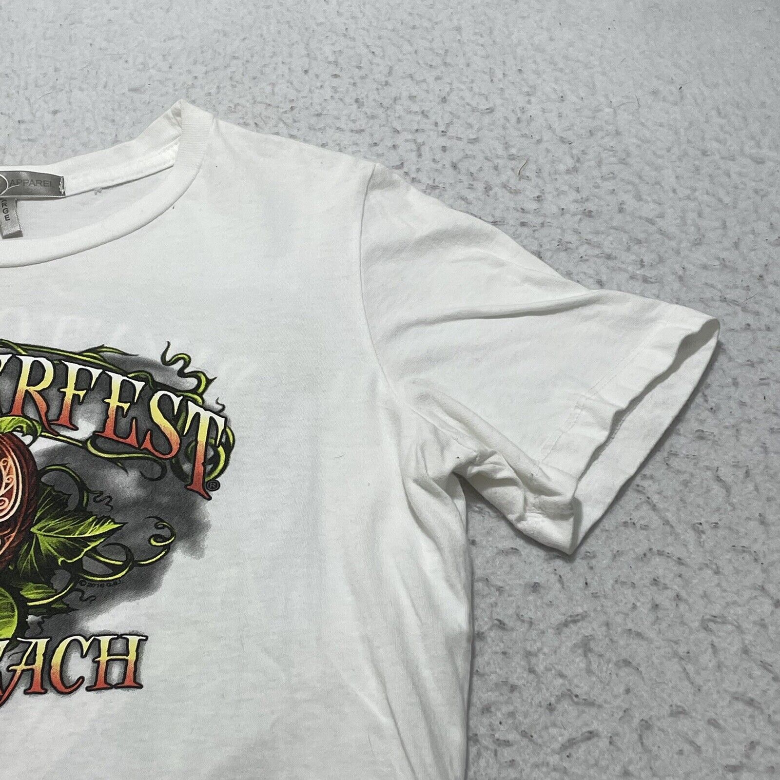 Vintage Hot Leathers 2016 Daytona Beach Biketober Fest T-Shirt Size L / US 10 / IT 46 - 12 Thumbnail