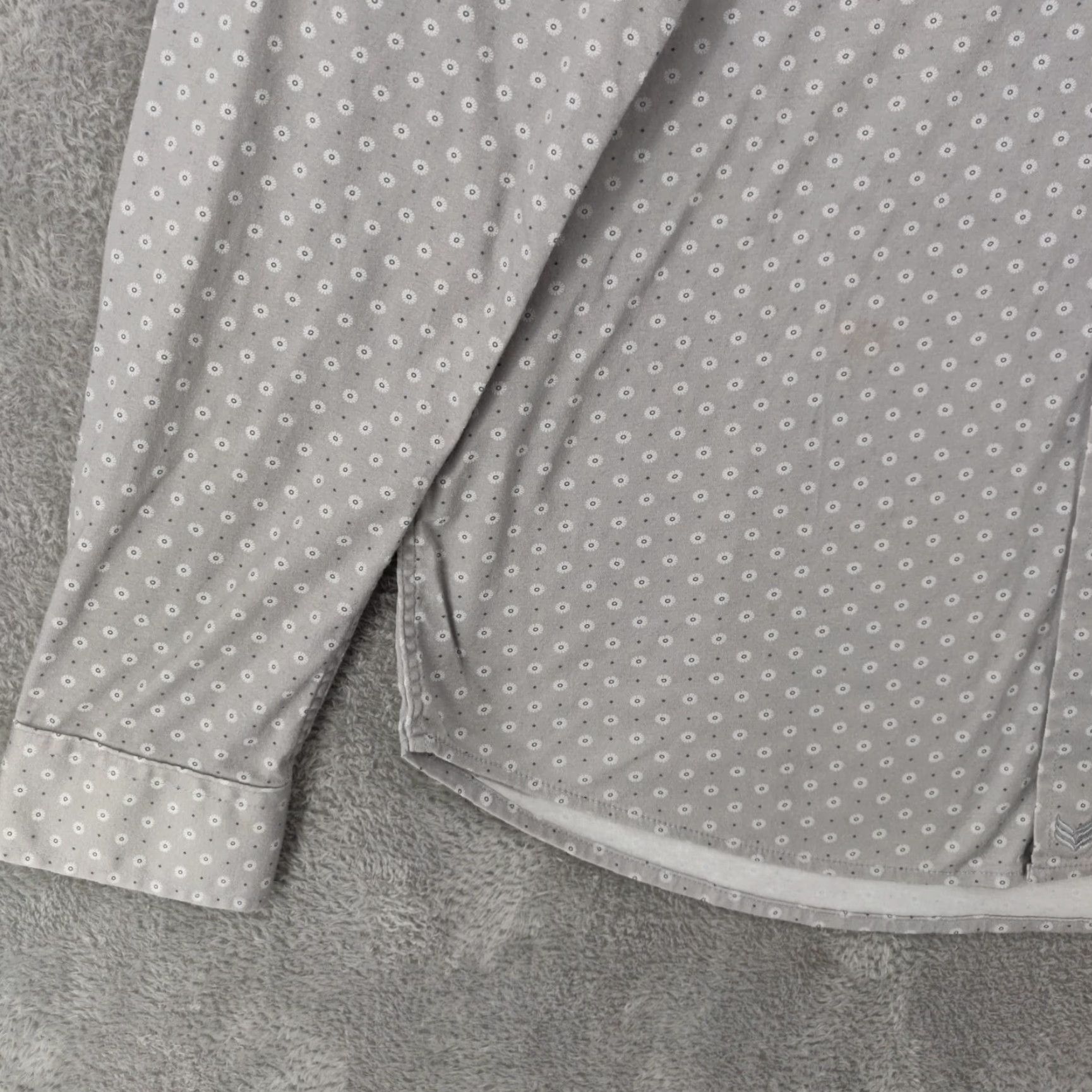 Vintage Buttercloth Mens Medium Beige Geometric Long Sleeve Regular Button Up Shirt Size US M / EU 48-50 / 2 - 3 Thumbnail