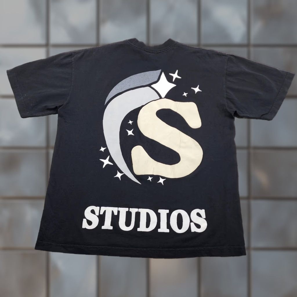 Spell Swish Studios Shirt Mens XL Black Graphic Tee Made in USA Streetwear Spell Out Size US XL / EU 56 / 4 - 1 Thumbnail