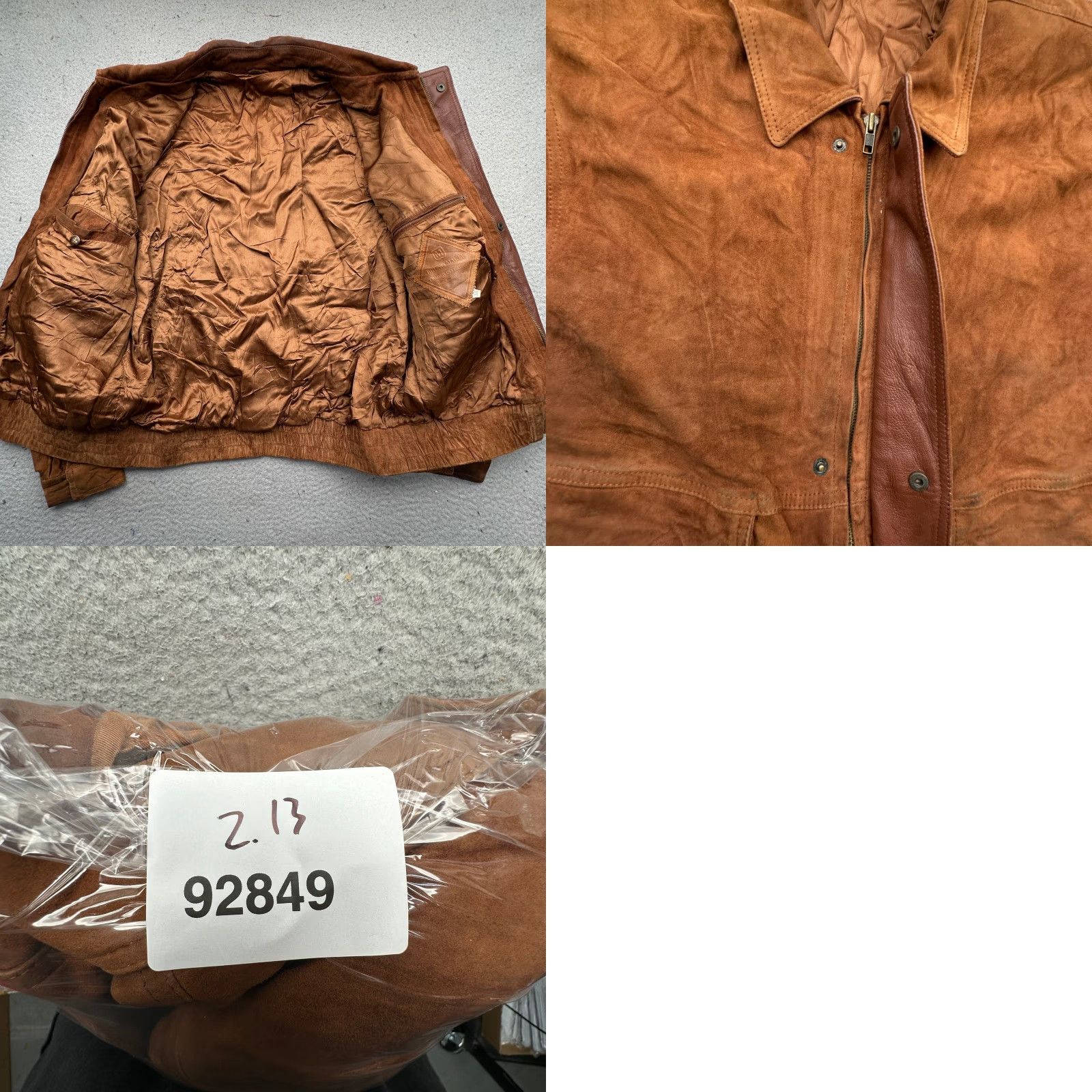 Bruno Magli VINTAGE Bruno Magli Bomber Suede Leather Jacket Mens M Brown Zip Jacket Size US M / EU 48-50 / 2 - 9 Thumbnail