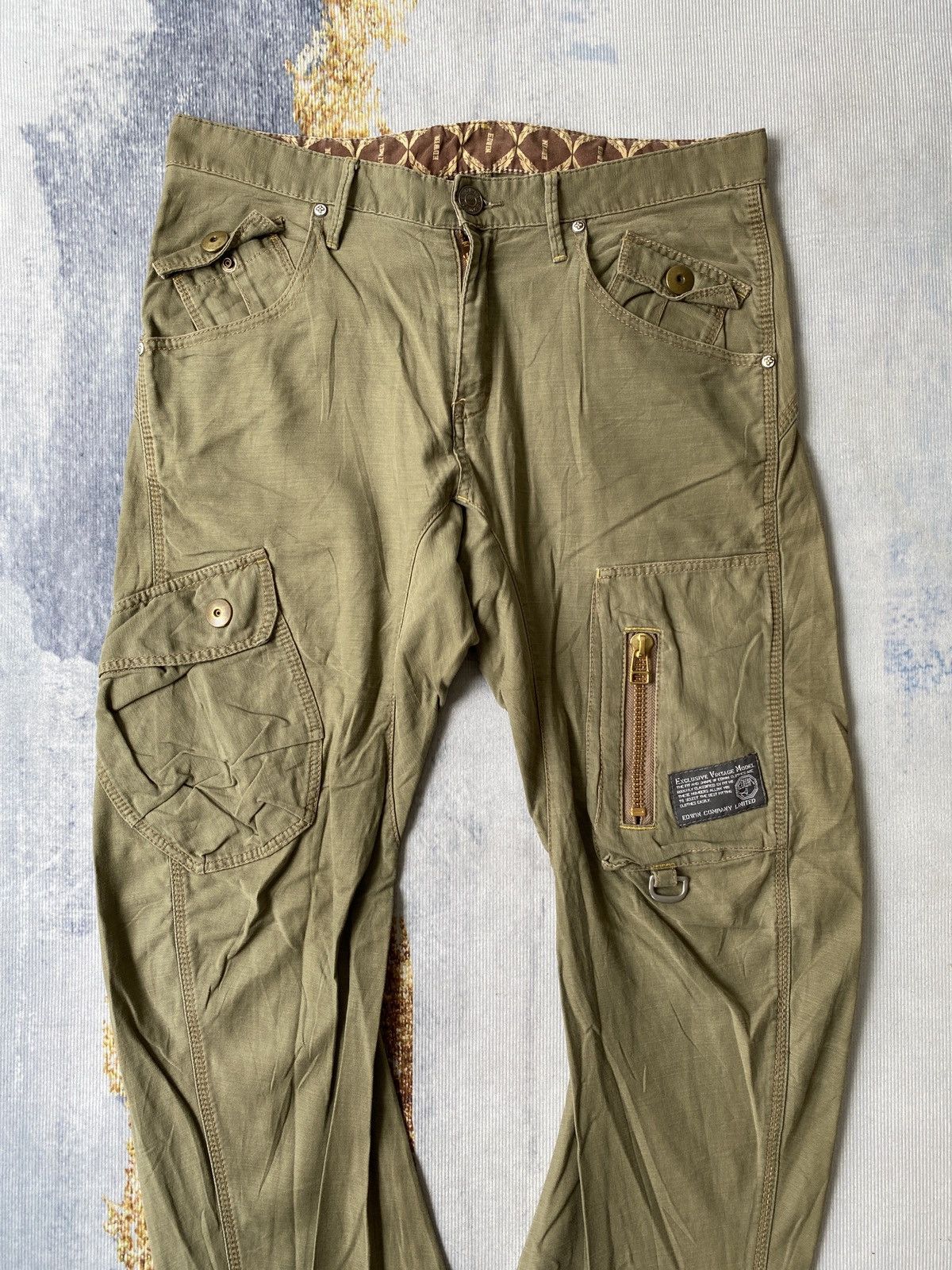 Edwin × Japanese Brand Japanese Brand Edwin Multipocket Curve Leg Pant Size US 33 - 3 Thumbnail