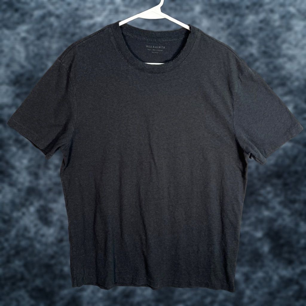 Allsaints AllSaints Mens Size Small Black Relaxed Fit Crewneck T-Shirt Lightweight Crew Neck Short Sleeve Cotton Shirt Men S Black Lightweight Relaxed Fit 2020s Size US S / EU 44-46 / 1 - 1 Thumbnail