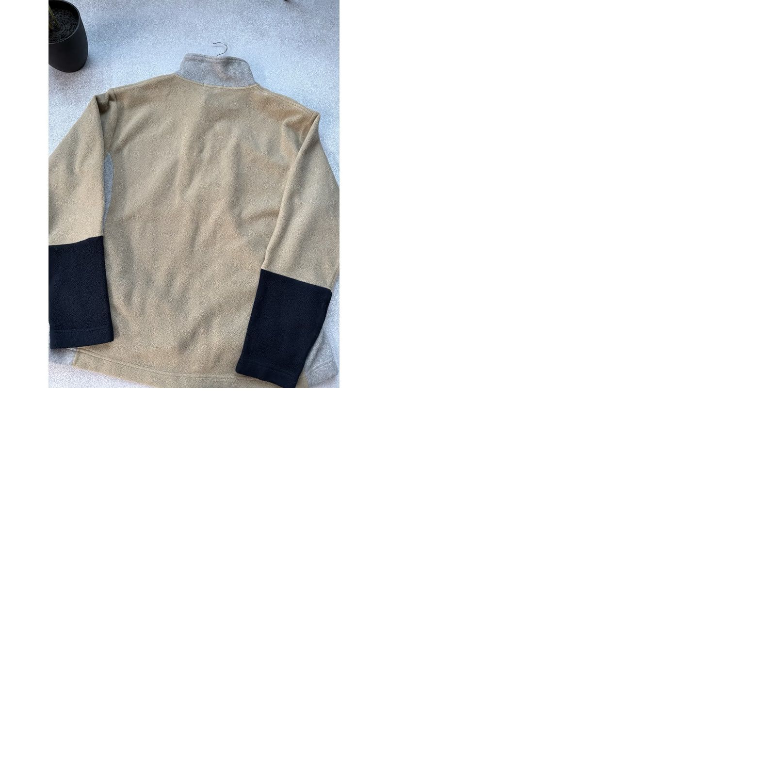 Yves Saint Laurent VINTAGE Yves Saint Laurent Men Distressed Fleece 1/4 Zip High Neck Sweatshirt Size US XL / EU 56 / 4 - 9 Thumbnail