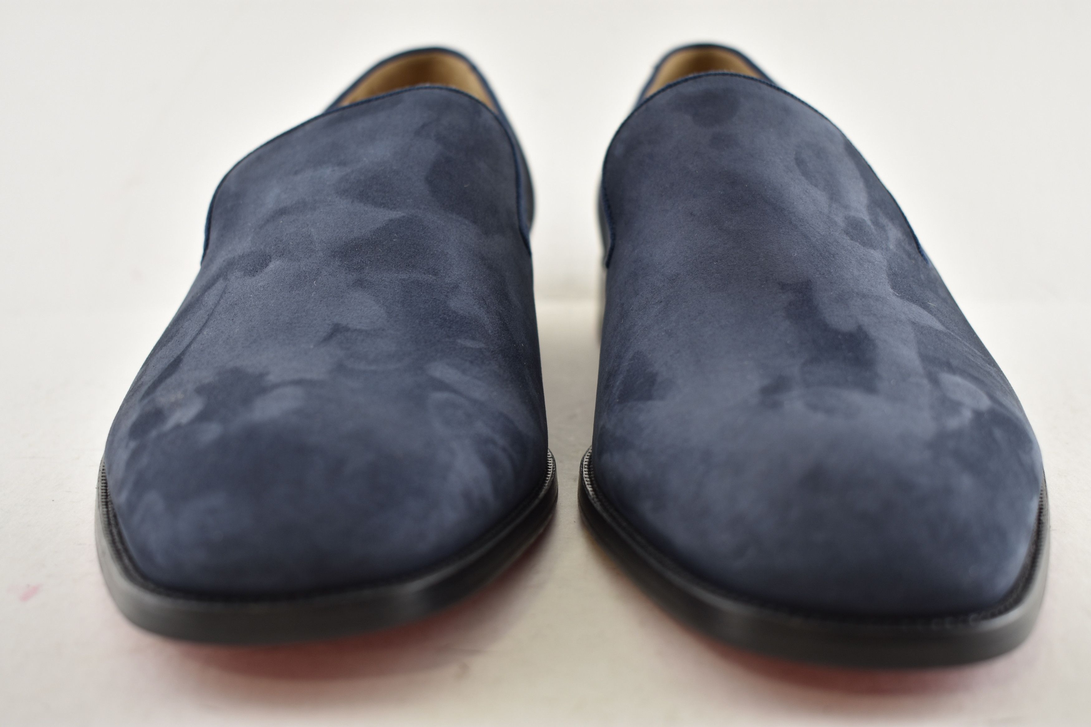 Christian Louboutin Mens Danny Flex Flat Zaffiro Blue Calf Dress Loafer 46 13 Size US 13 / EU 46 - 9 Thumbnail