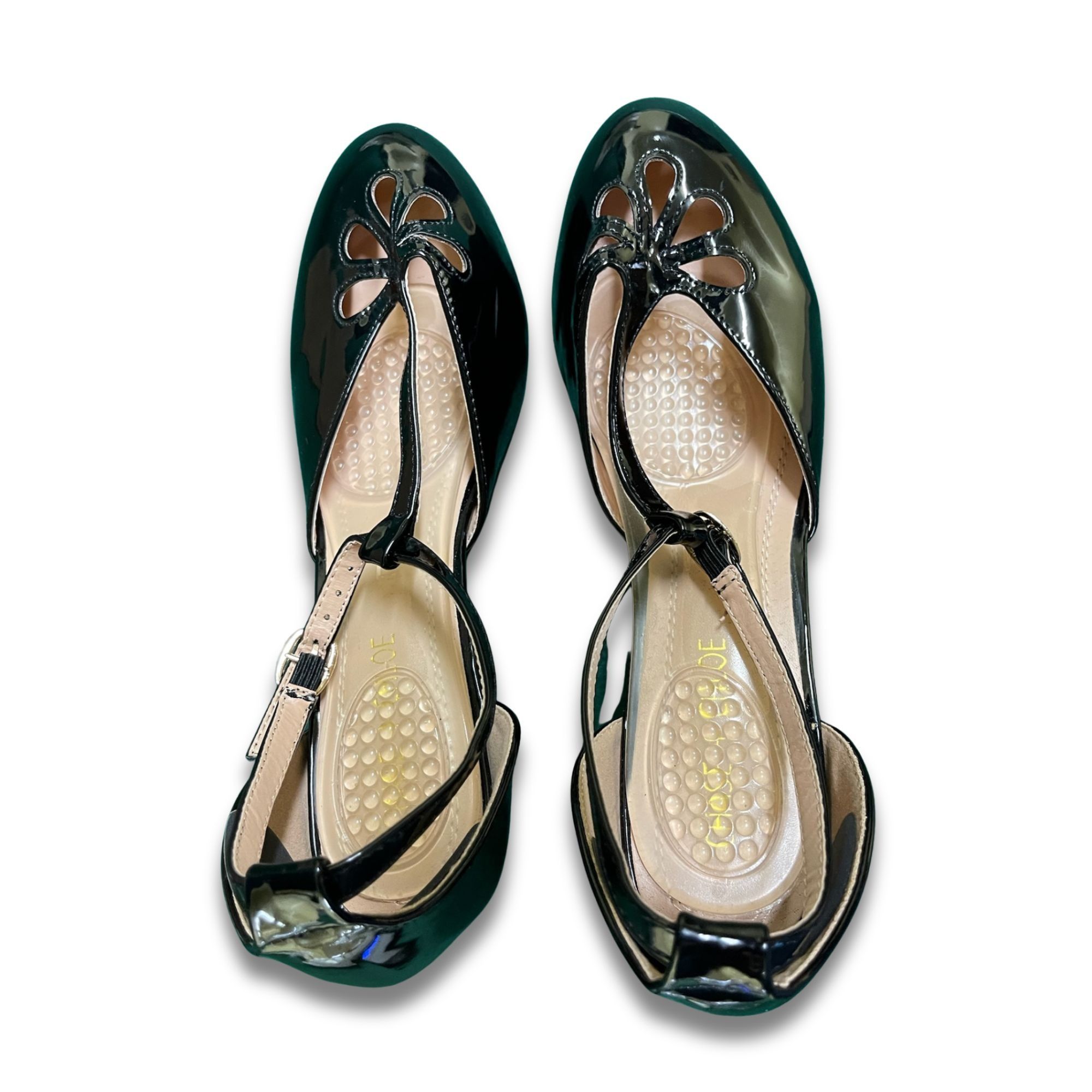 Alice + Olivia OLIVIA K Womens Kitten Low Heels T-Strap Pumps - Size 10 Size US 10 / IT 40 - 3 Thumbnail