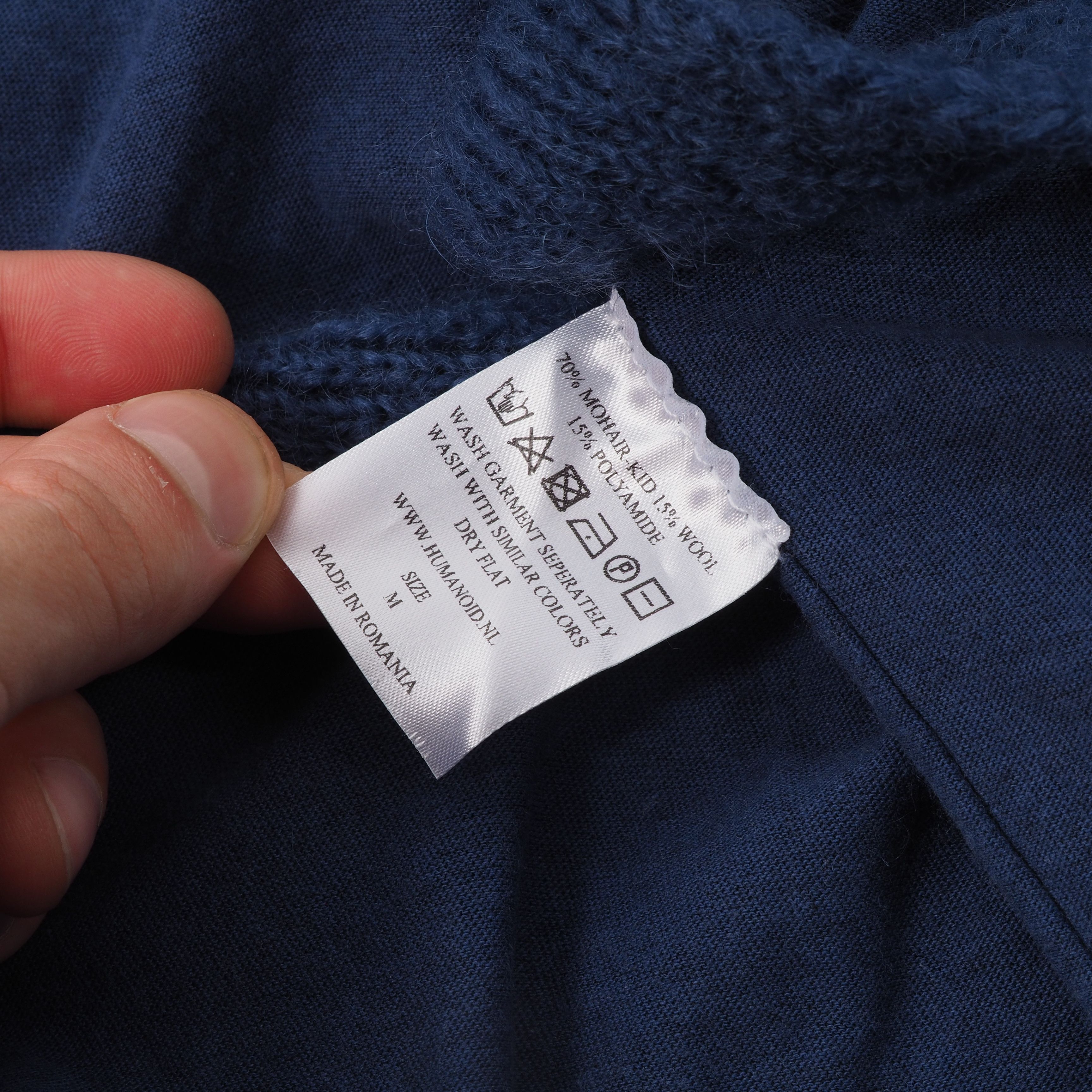 HUMANOID Humanoid Blue Mohair Long Belted Cardigan Overcoat Size M / US 6-8 / IT 42-44 - 7 Thumbnail