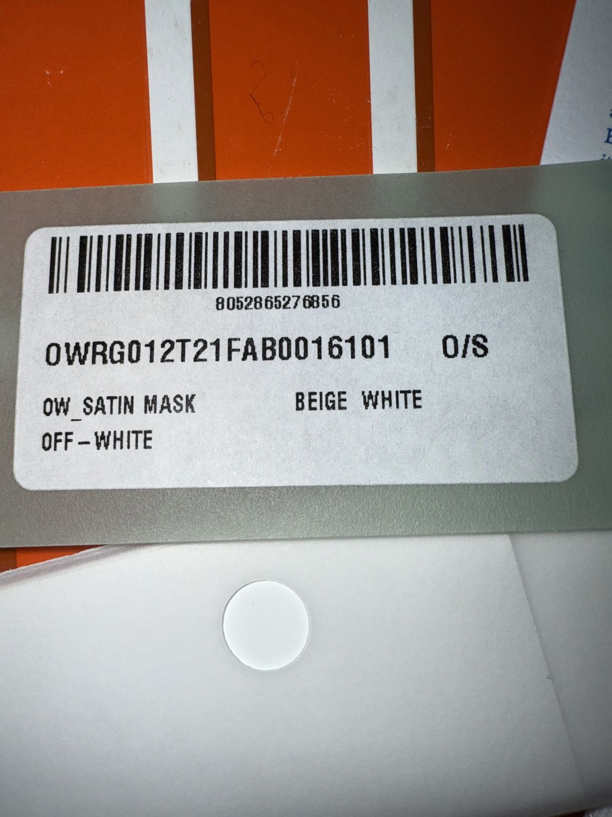 Off-White Off-White Face Mask, covering & Bag NEW! Genuine! S/M Unisex Size ONE SIZE - 19 Thumbnail