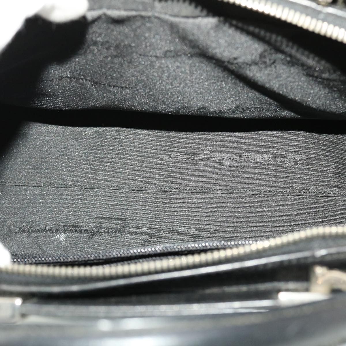 Salvatore Ferragamo Salvatore Ferragamo Hand Bag Leather Black Size ONE SIZE - 11 Thumbnail