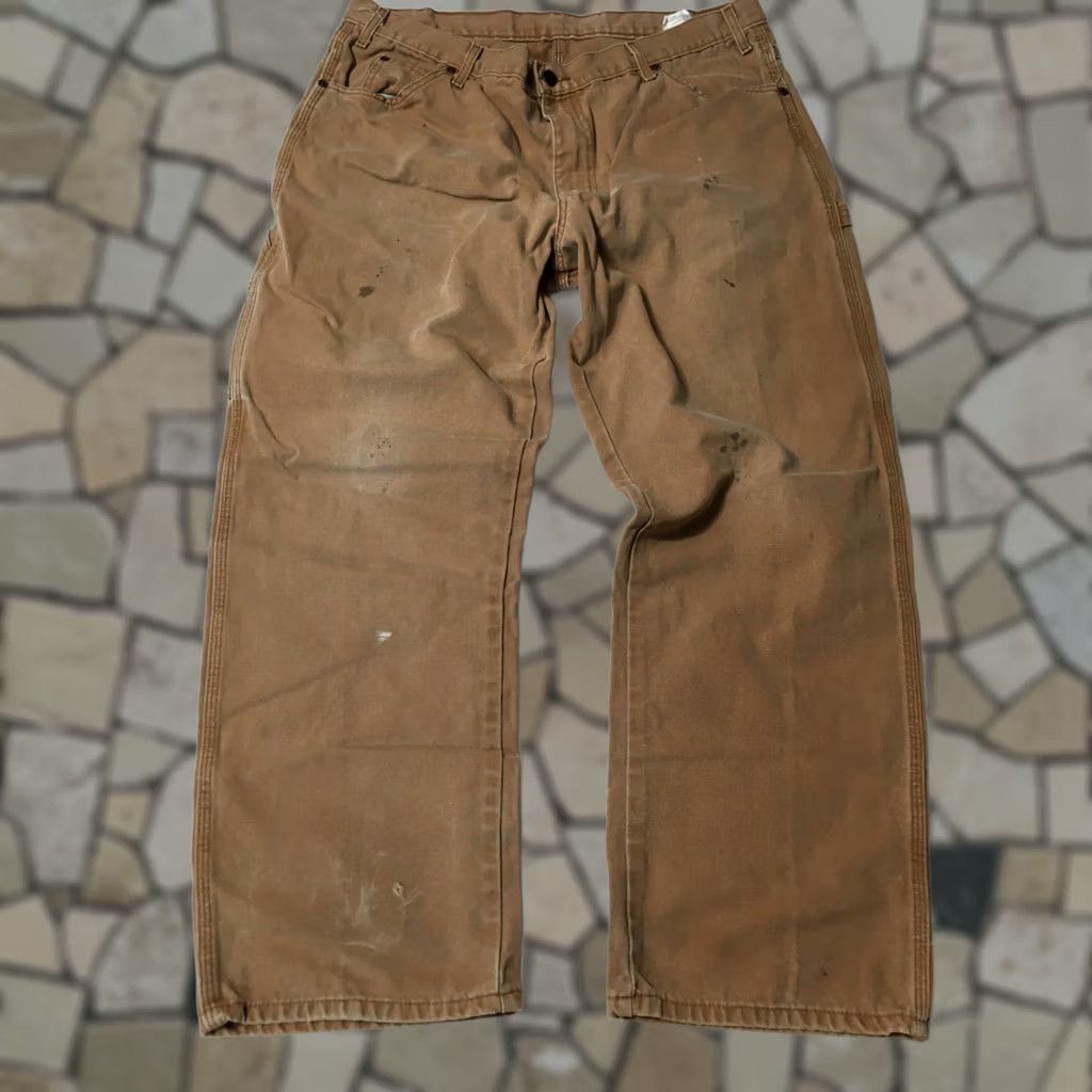 Dickies Dickies Carpenter Pants Mens 38 X 30 Tan Workwear Canvas Utility Relaxed Fit Pants Mens Regular 38 Brown 90s Grunge USA Size US 38 / EU 54 - 1 Thumbnail