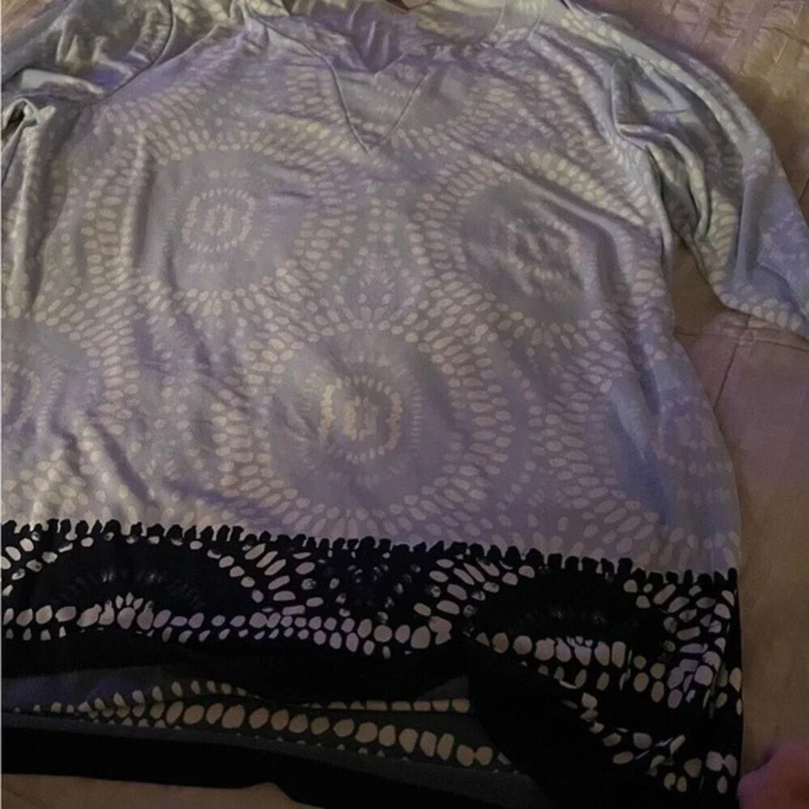 Chicos Chico’s top size 1 (M/8). Light and dark blue. Size M / US 6-8 / IT 42-44 - 1 Thumbnail