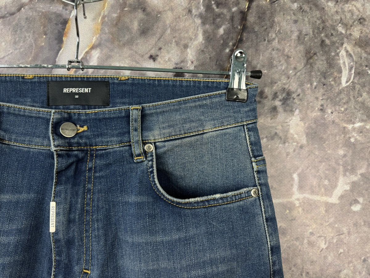 Represent Clo. Represent Distressed Skinny Jeans Blue Ripped Denim Slim Fit Size US 32 / EU 48 - 5 Thumbnail