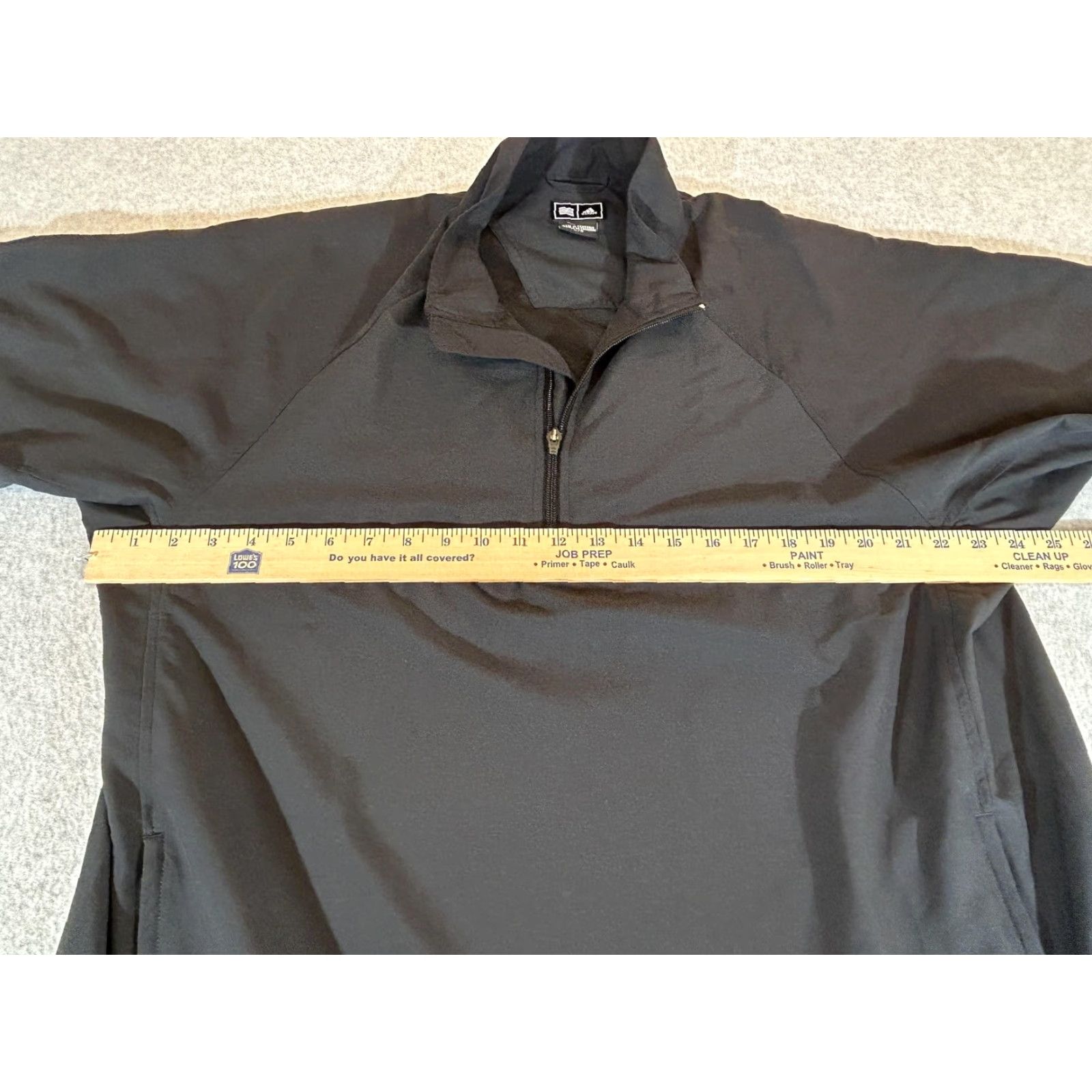 Adidas Adidas Jacket Mens Large Black 1/4 Zip Golf Windbreaker Pullover ClimaCool Size US L / EU 52-54 / 3 - 4 Thumbnail