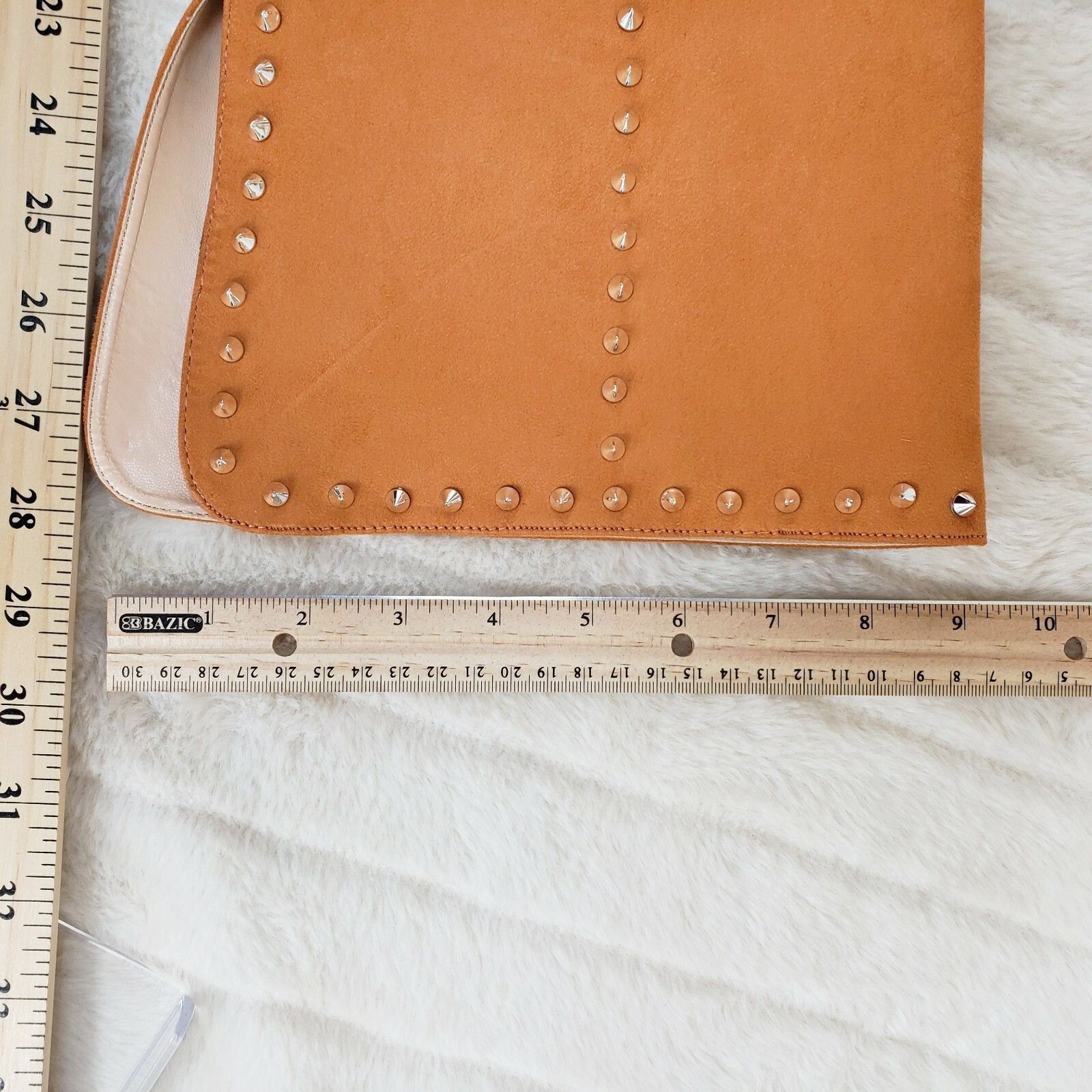 Other Steph Tan Camel Faux Suede Silver Tone Studded Thigh High Ch Size US 6 / IT 36 - 9 Thumbnail