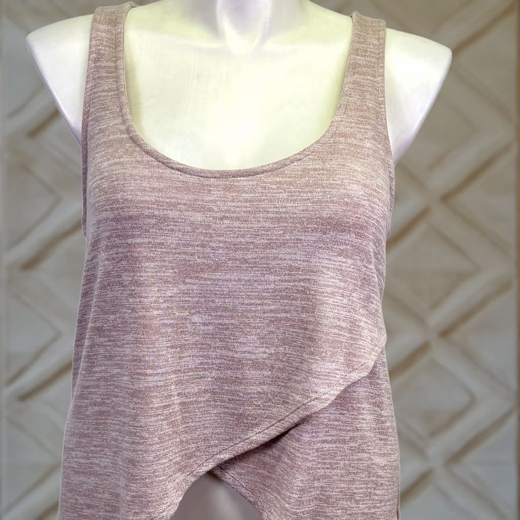 Express Express Criss Cross Hi Lo Tunic Knit Sleeveless Tank Top Dusty Rose NWT L Express Size L / US 10 / IT 46 - 1 Thumbnail