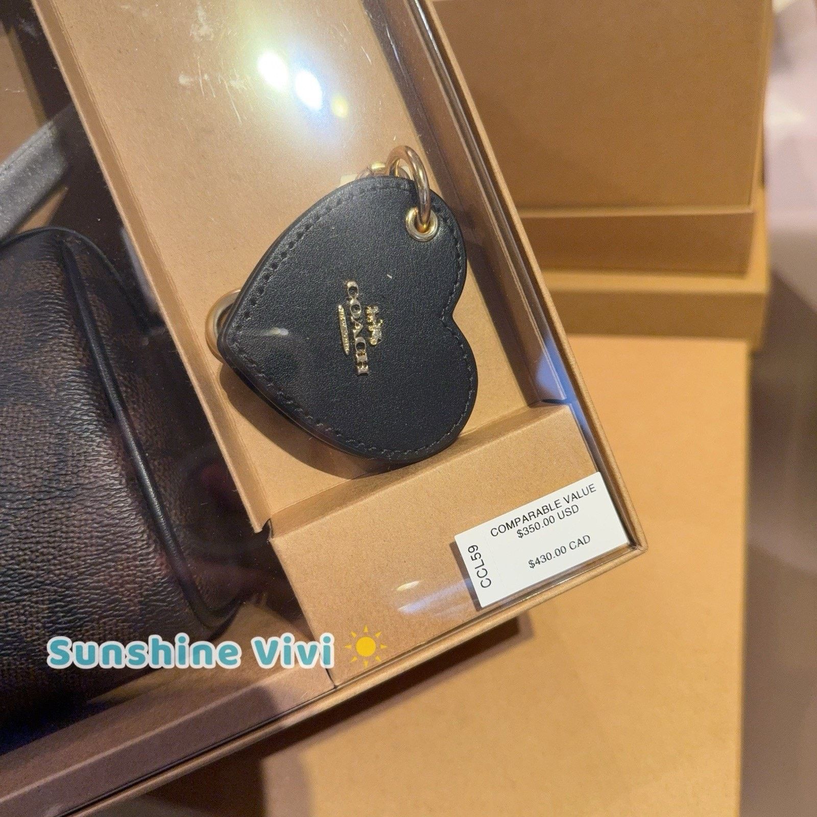 Coach NWT Coach Boxed Mini Rowan Crossbody Mirror Bag Charm CCL59 Size ONE SIZE - 4 Thumbnail