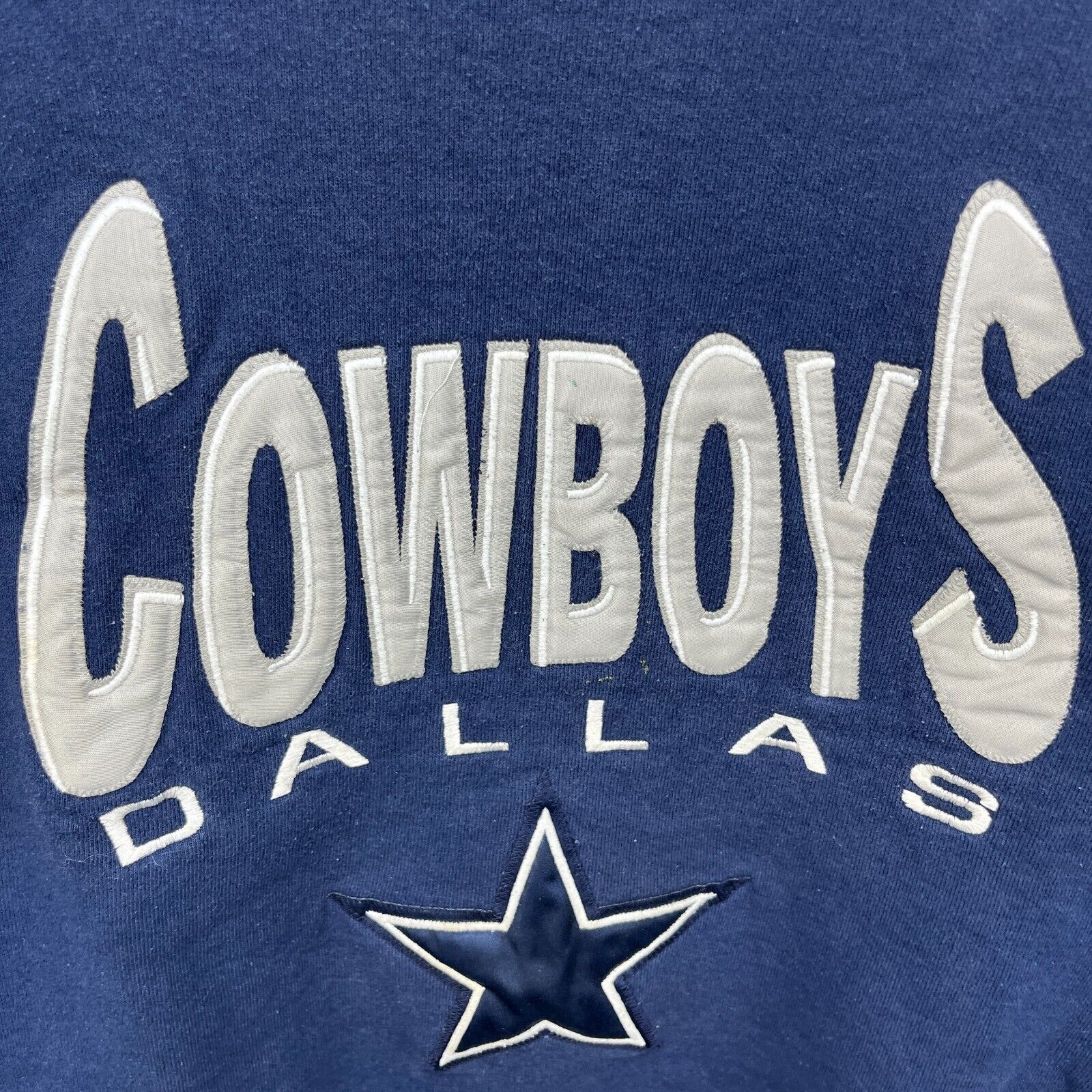NFL × Vintage Vintage '90s Dallas Cowboys Sweatshirt Large NFL Chalk Line Size US L / EU 52-54 / 3 - 4 Thumbnail
