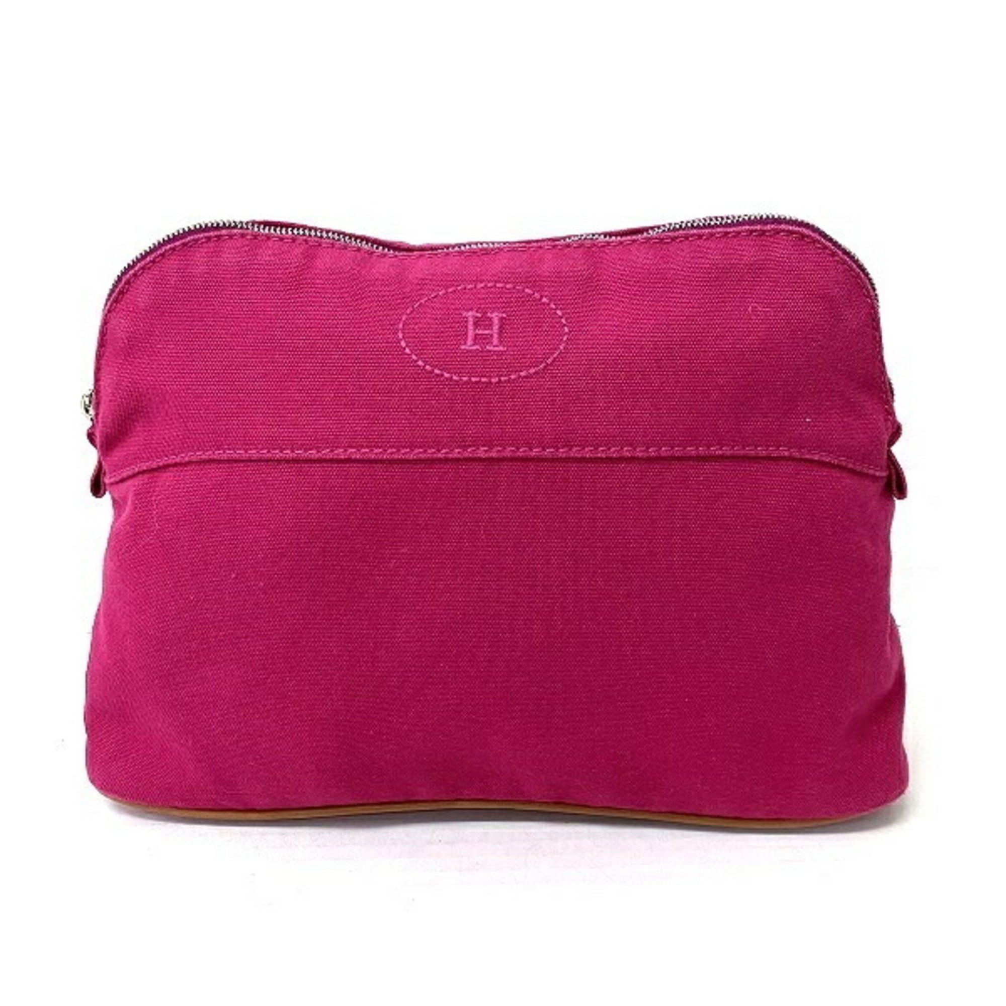 image of Hermes Bolide Clutch in Pink, Women's